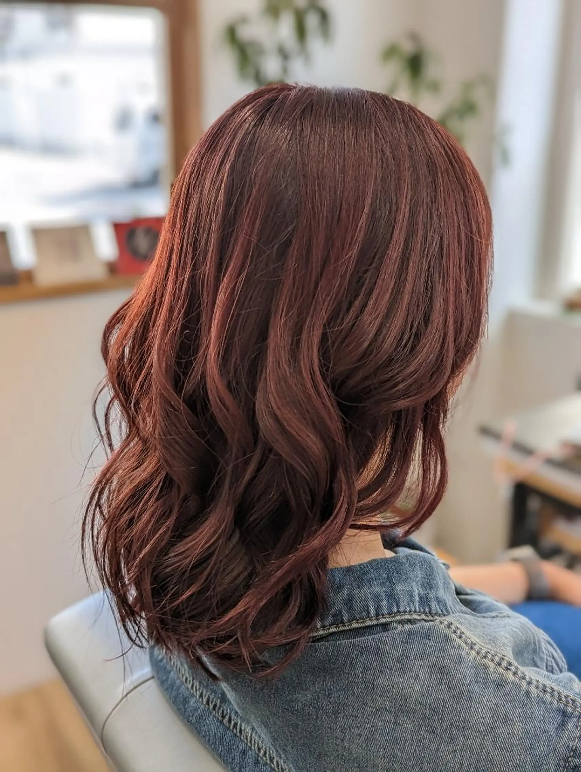 カラー セミロング ブリーチ ブラウンカラー ブリーチなしカラー レッドカラー Kokeshi/美髪 /脱毛/ヘッドスパのヘアスタイル