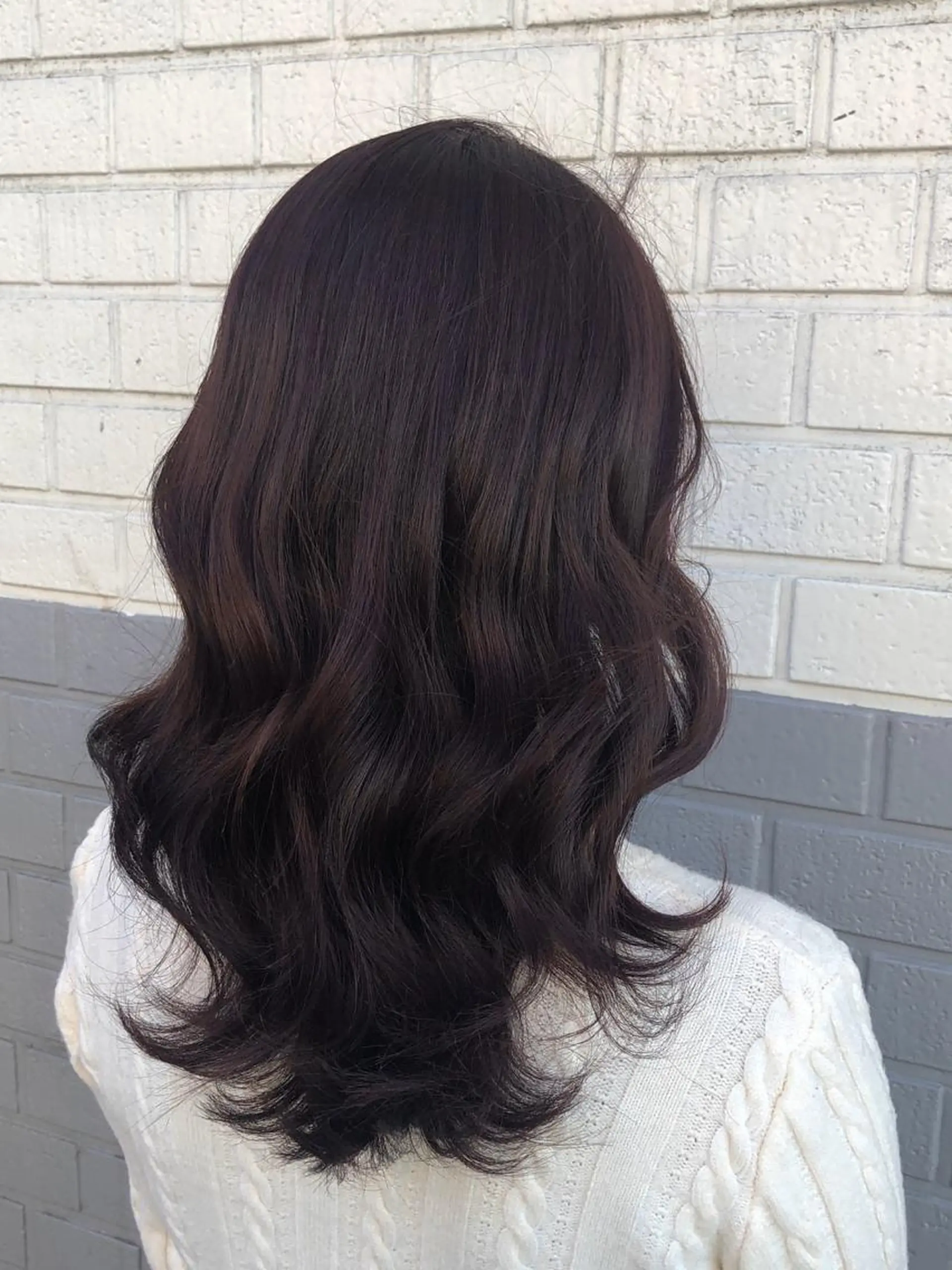 ロング カラー カット ヘアカラー トリートメント 関 彩花のヘアスタイル