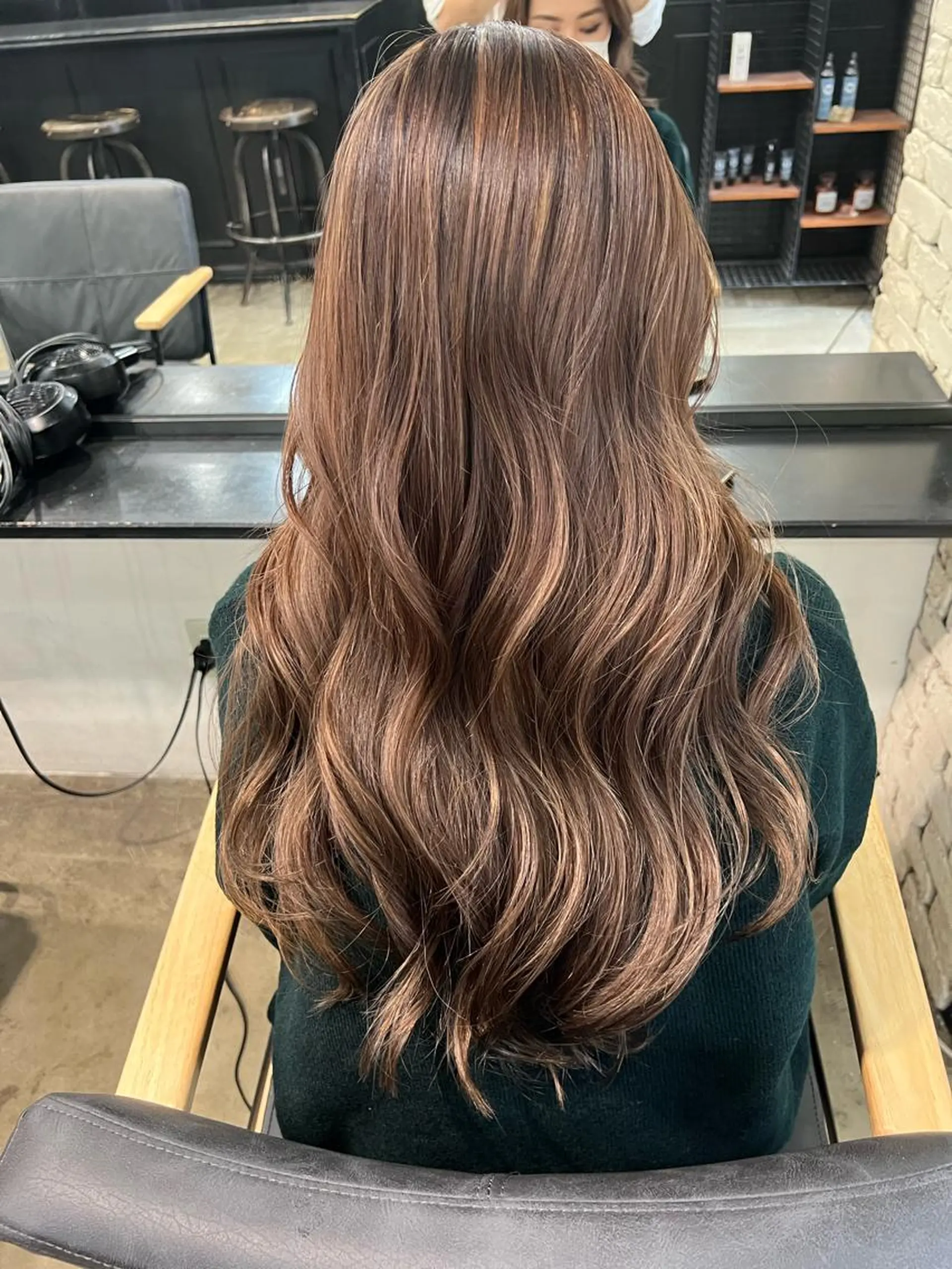 セミロング カラー 韓国ヘア/ベージュ カラー🤍yukaのヘアスタイル