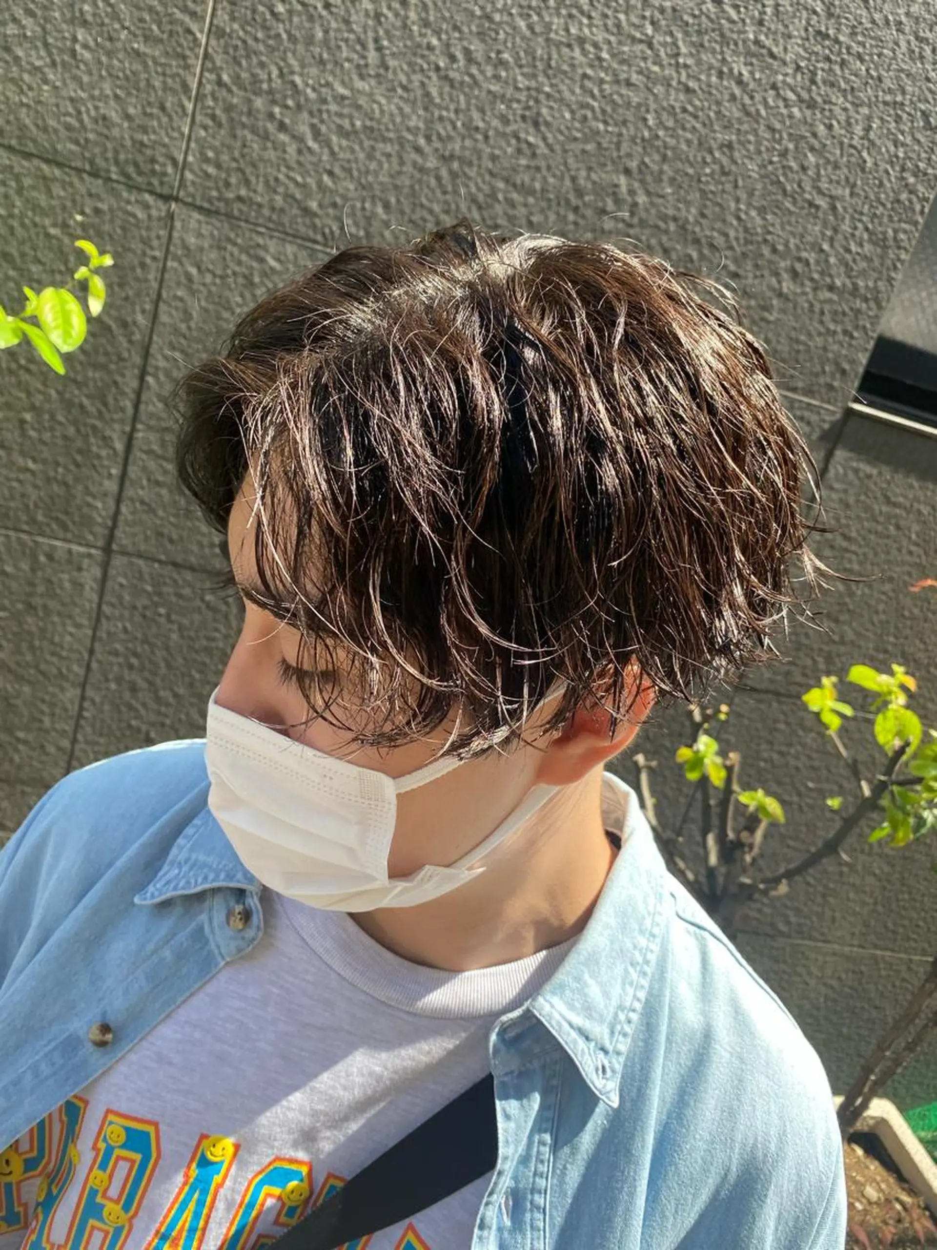 パーマ メンズ カット パーマ トリートメント ヘアセット メンズブリーチカラー /パーマ ごーた立川のヘアスタイル