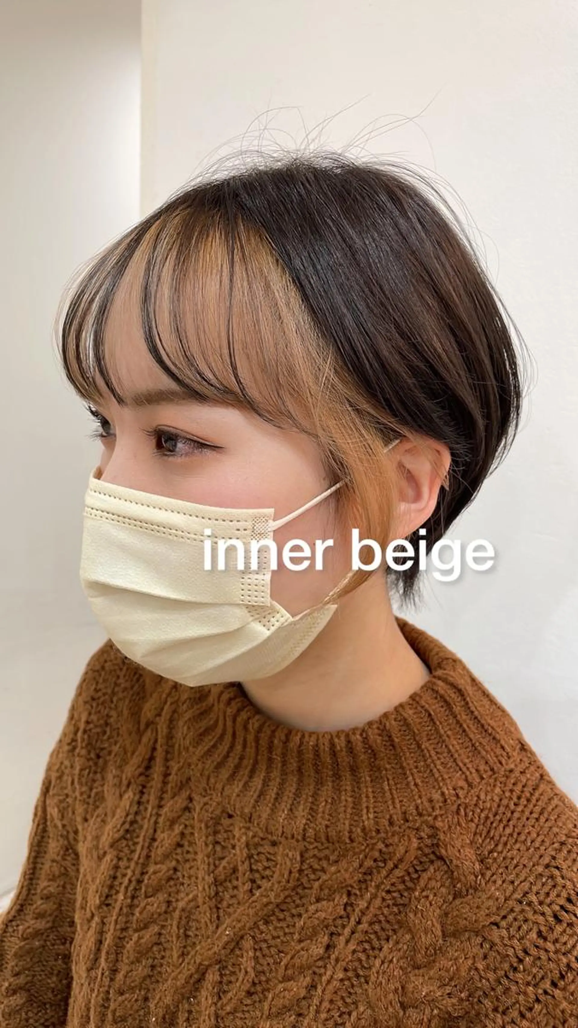 ショート カラー インナーカラー ショートヘア トルクアータ伏見 MIKUのヘアスタイル