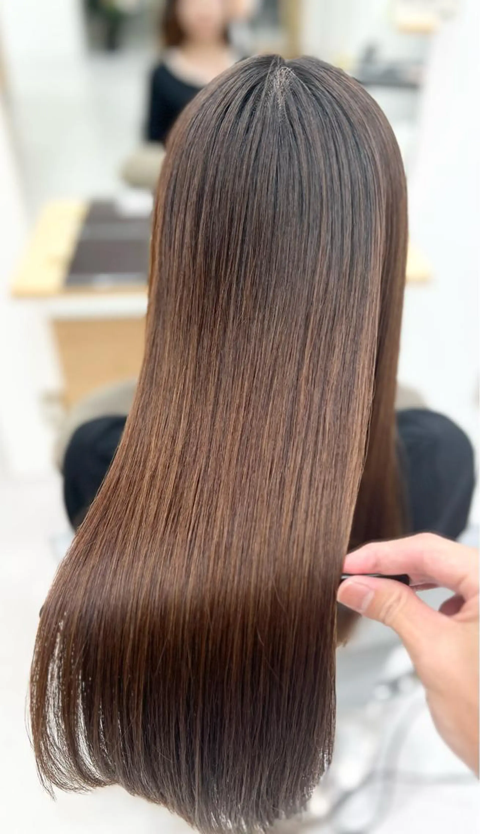 ロング パーマ 縮毛矯正 トリートメント 【くせ毛さんのお悩み 解決🍀】栗橋のヘアスタイル