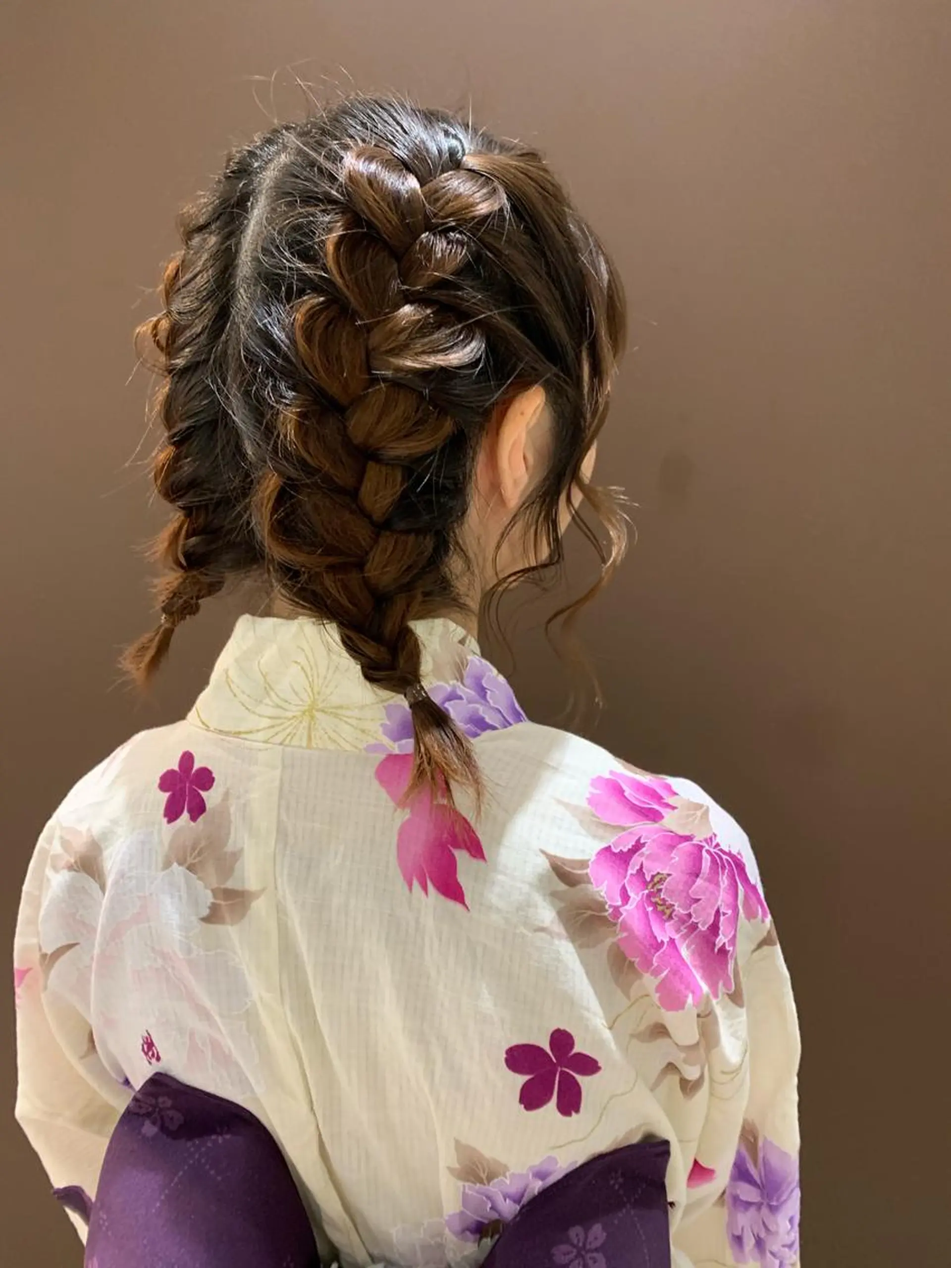 ミディアム ヘアアレンジ きむえり/髪質改善 /セット/カラーのヘアスタイル