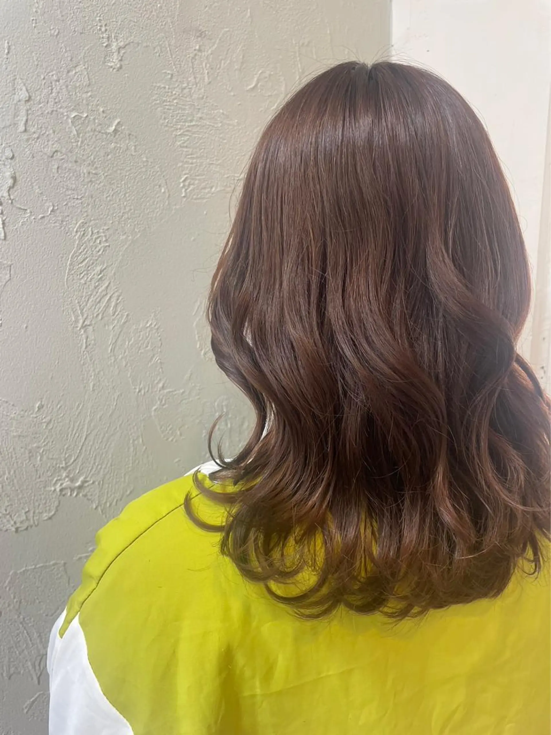 セミロング カラー ヘアカラー トリートメント 富澤あゆみ/髪質改善 /レイヤーカットのヘアスタイル