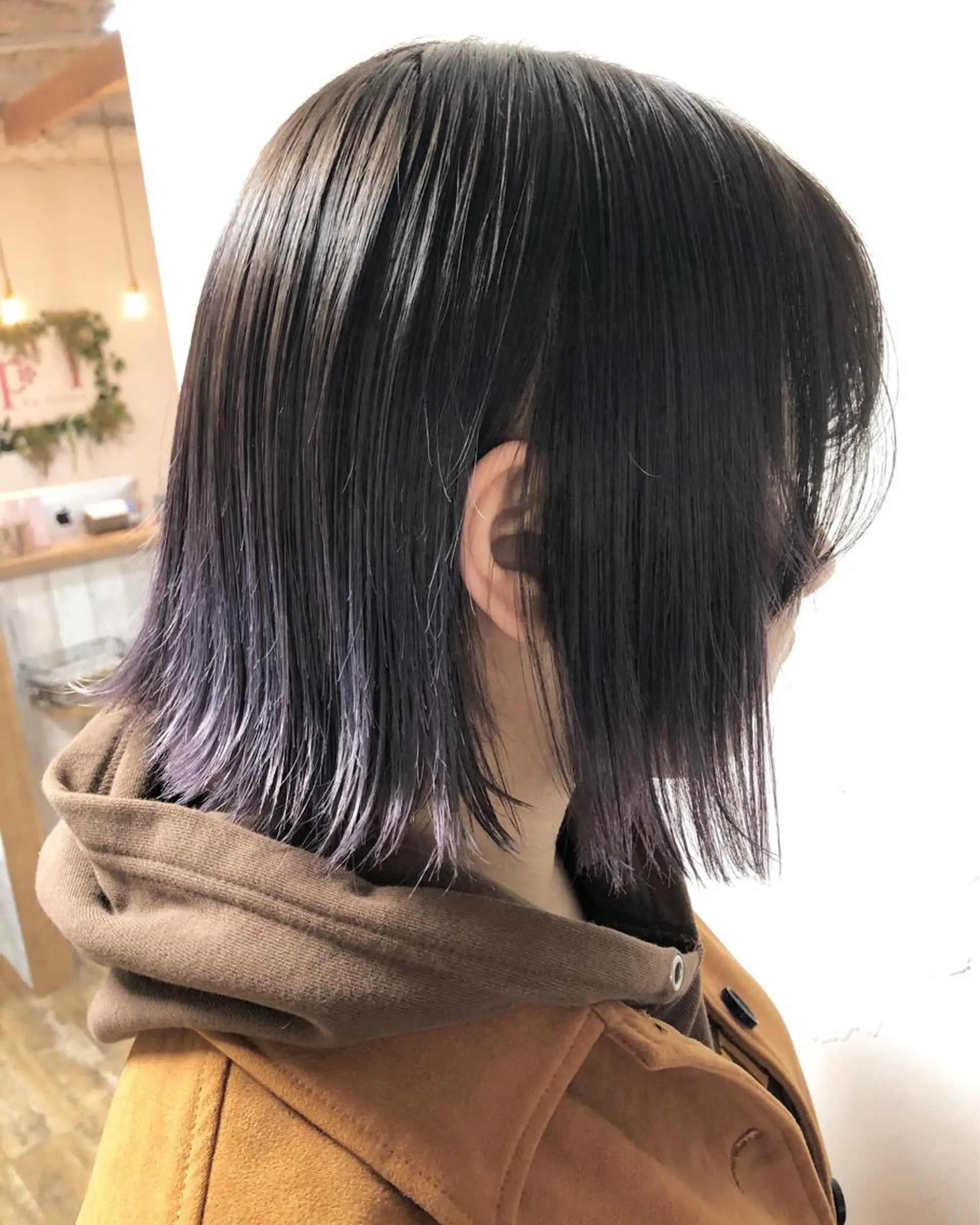 ショート カラー ヘアアレンジ ラベンダーカラー 遠藤 拓馬のヘアスタイル