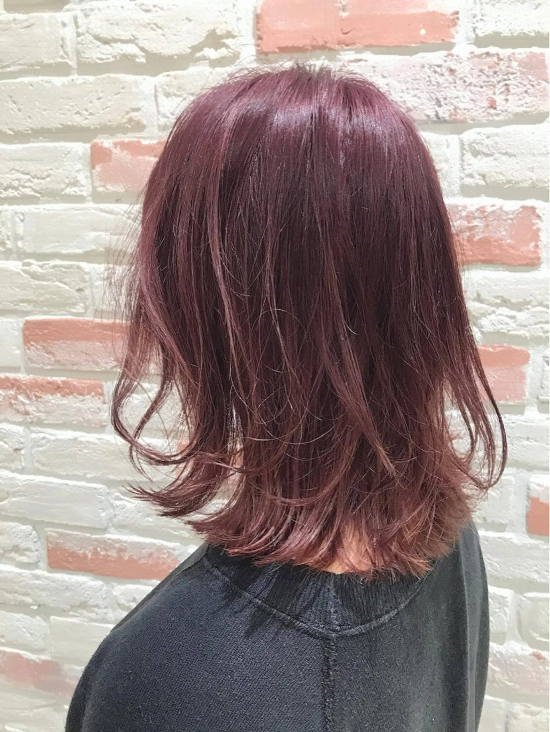 ミディアム カット ヘアカラー 新宿 木下拓哉のヘアスタイル