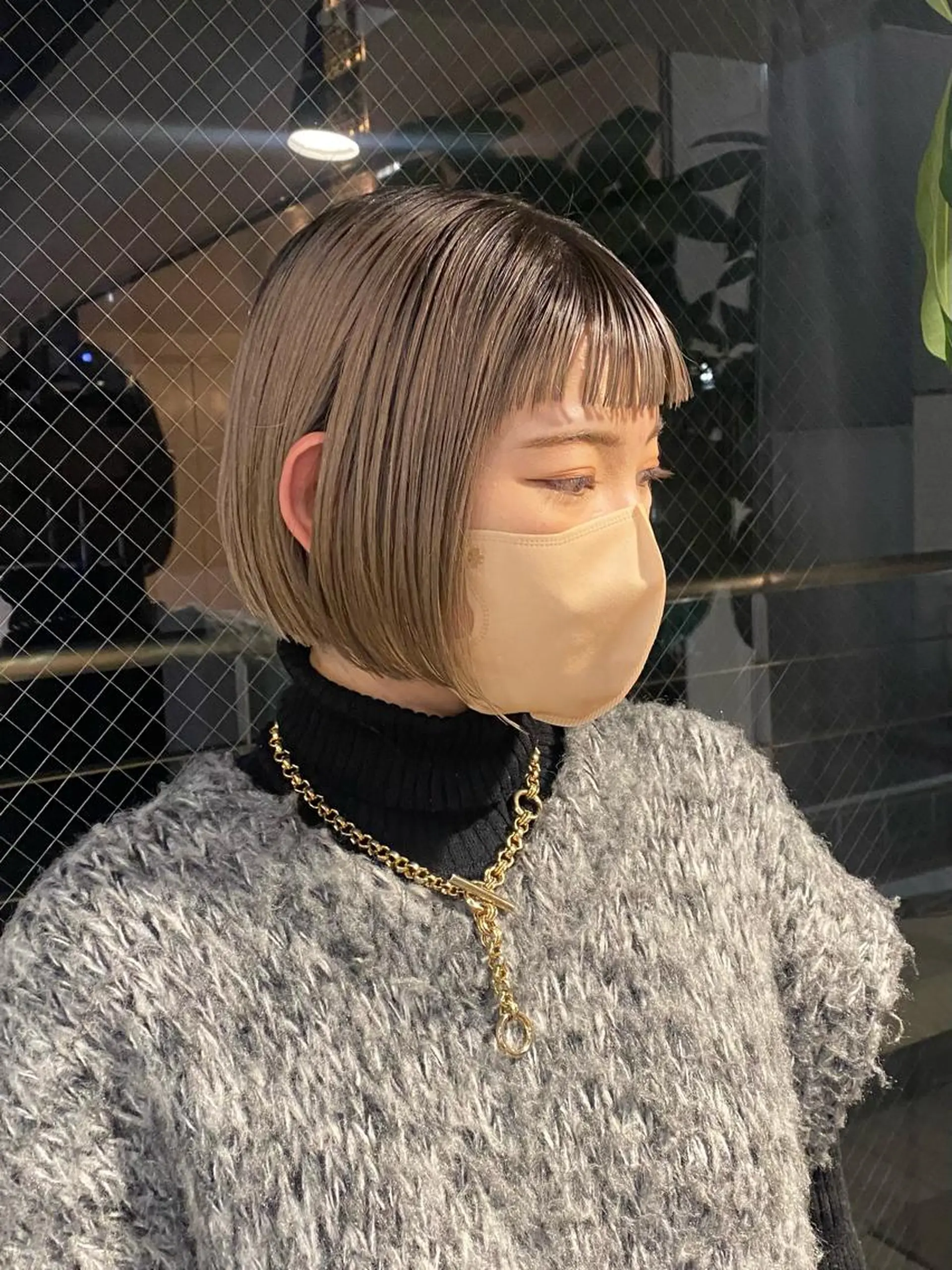 ミディアム カラー ヘアアレンジ ボブ タンバルモリ 韓国風ヘア オルチャンヘア 韓国ヘア×髪質 改善🇰🇷シオリのヘアスタイル