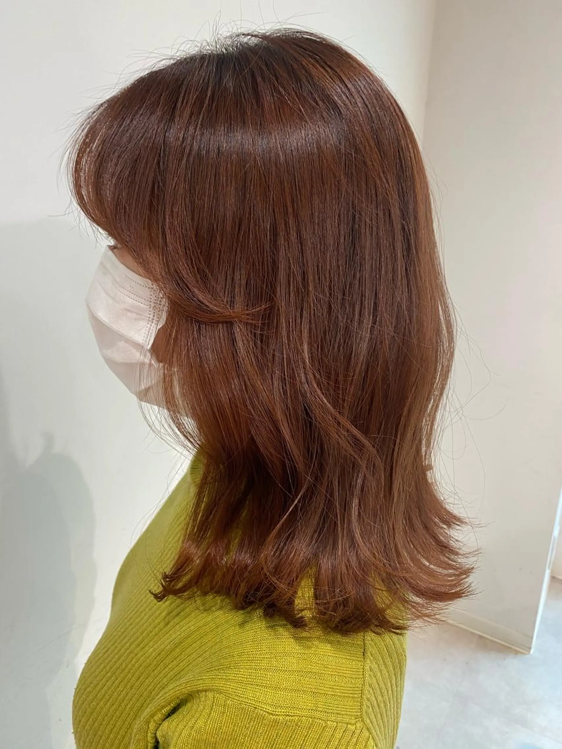 ミディアム カラー レイヤーカット ヘアカラー トリートメント scene.池袋所属・scene. haraのヘアスタイル