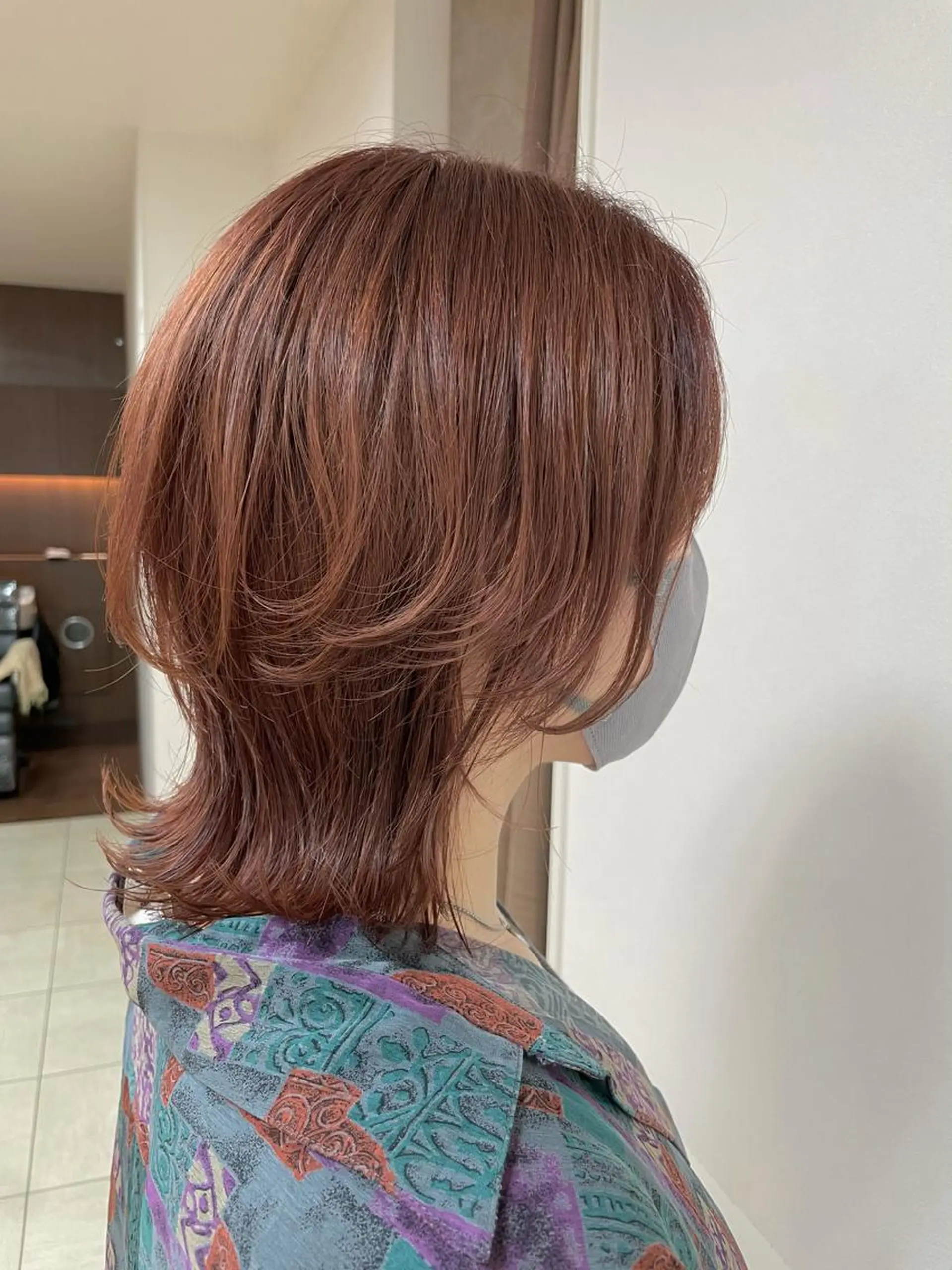 ミディアム カラー ヘアアレンジ ヘアカラー トリートメント 【Sweep】おじま のぞみのヘアスタイル