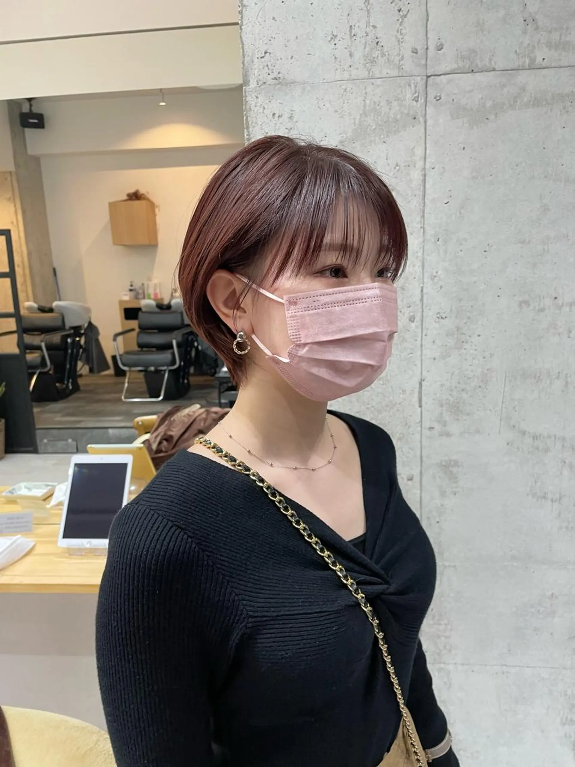 ショート ショートヘア ヘアカラー トリートメント ✨透明感カラー 恵比寿HAYATO✨のヘアスタイル