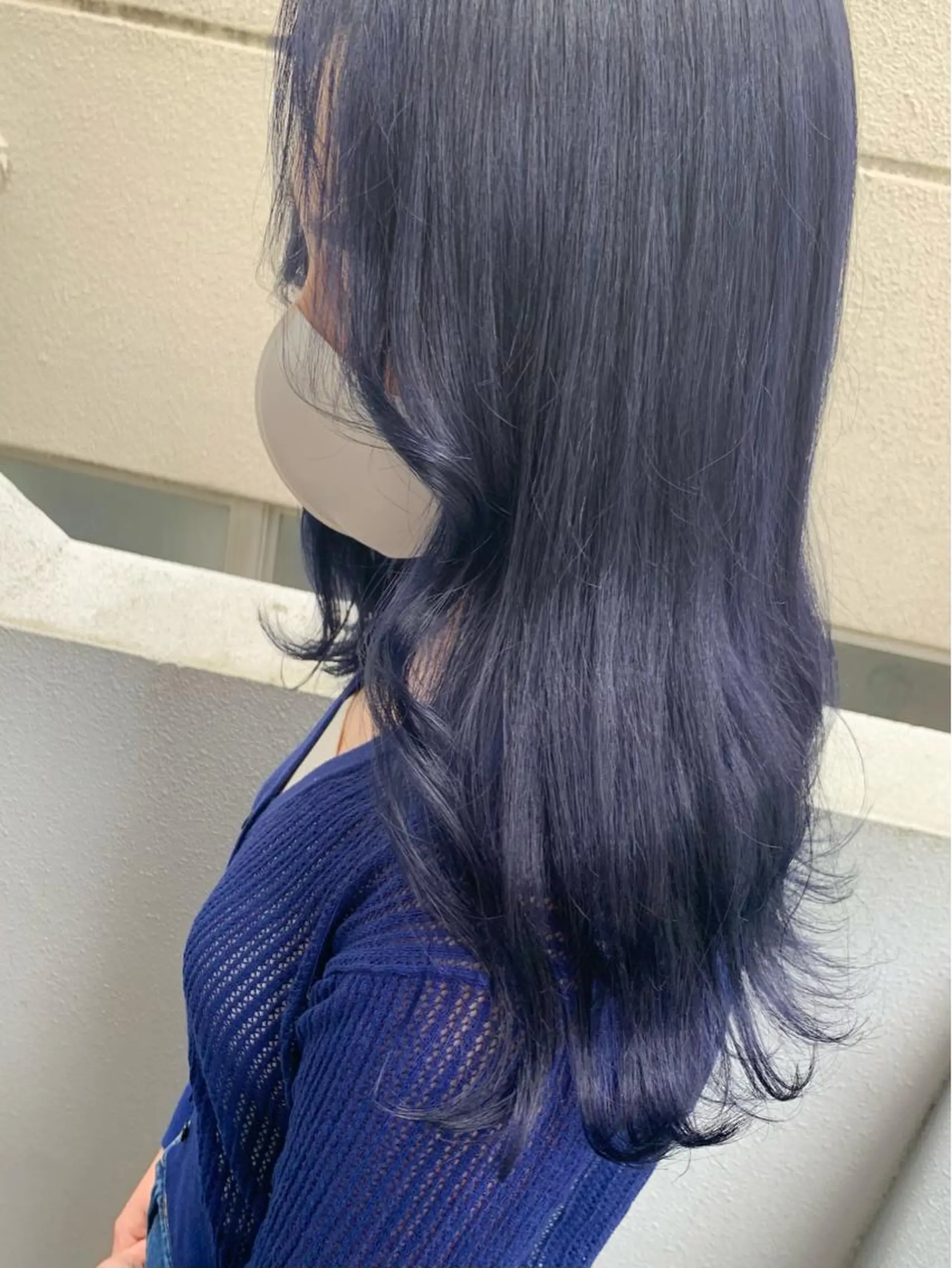 セミロング カラー ネイビーカラー GO TODAY SHAiRE SALON 町田店所属・🫧大森 知夏🫧のヘアスタイル