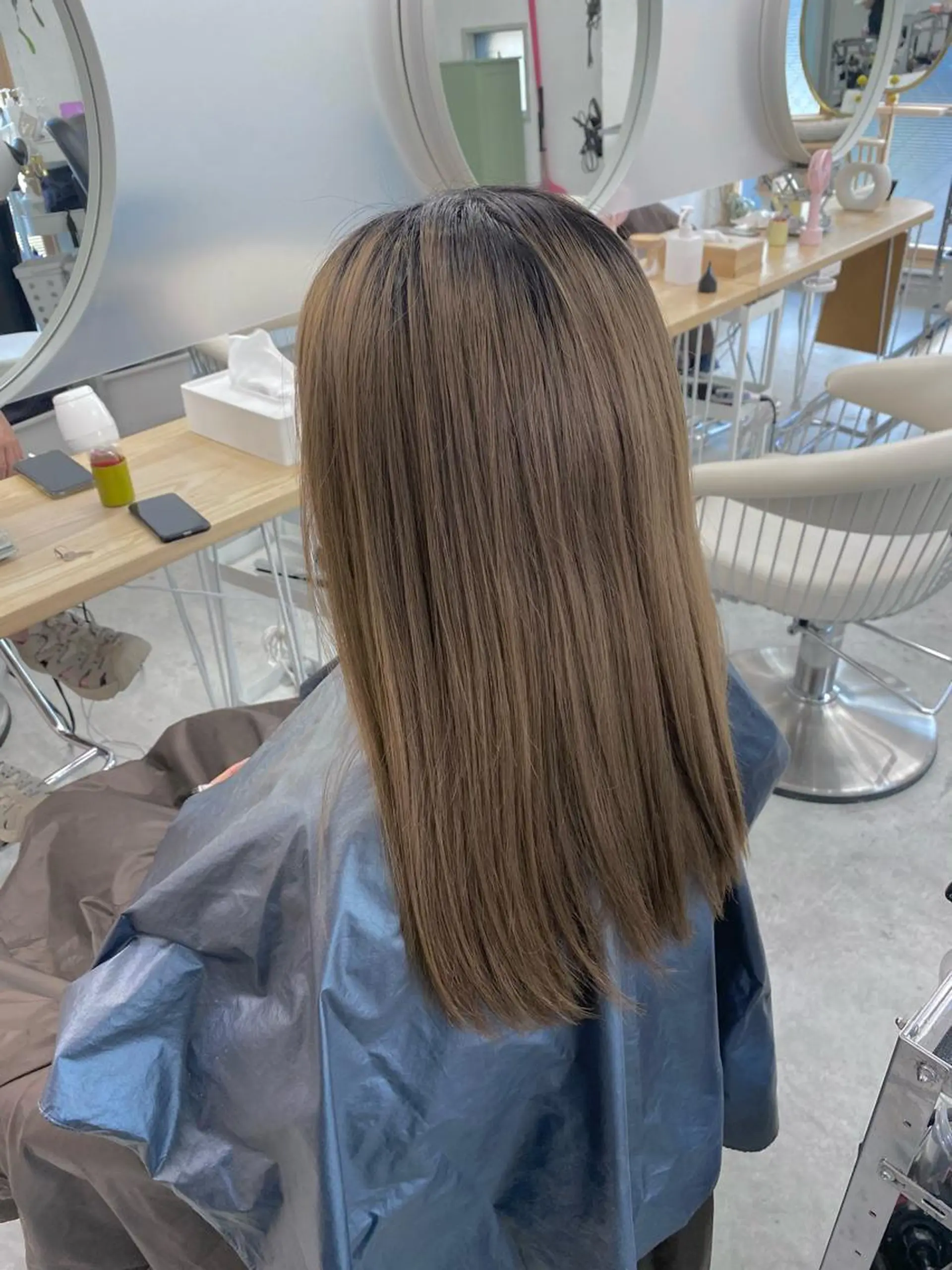 ミディアム カラー メンズ 透明感カラー soi所属・ケアブリーチ/ツヤ髪 /ハイトーン/西村のヘアスタイル