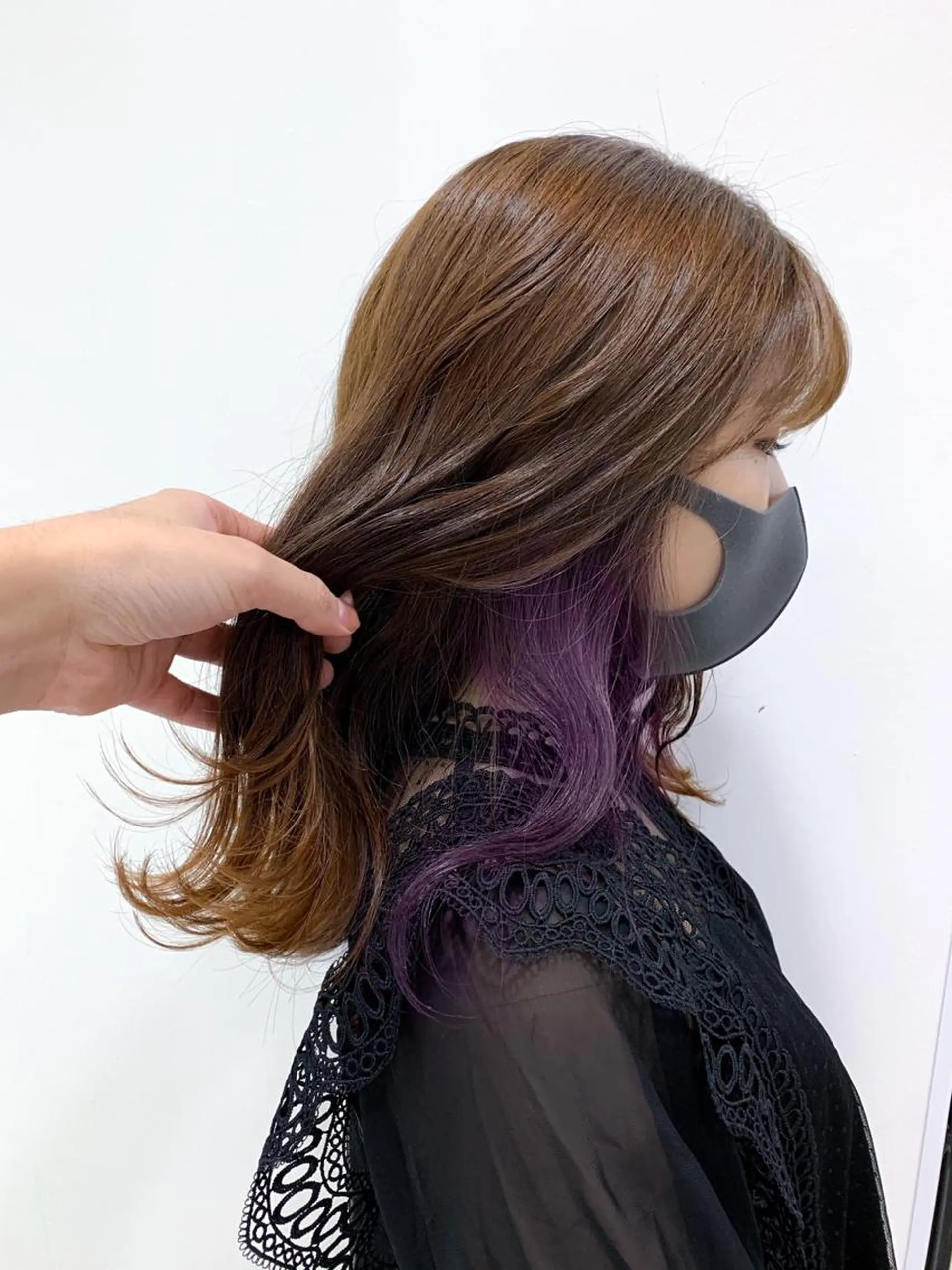 セミロング カラー 縮毛矯正/髪質改善 /韓国風　山川春輝のヘアスタイル