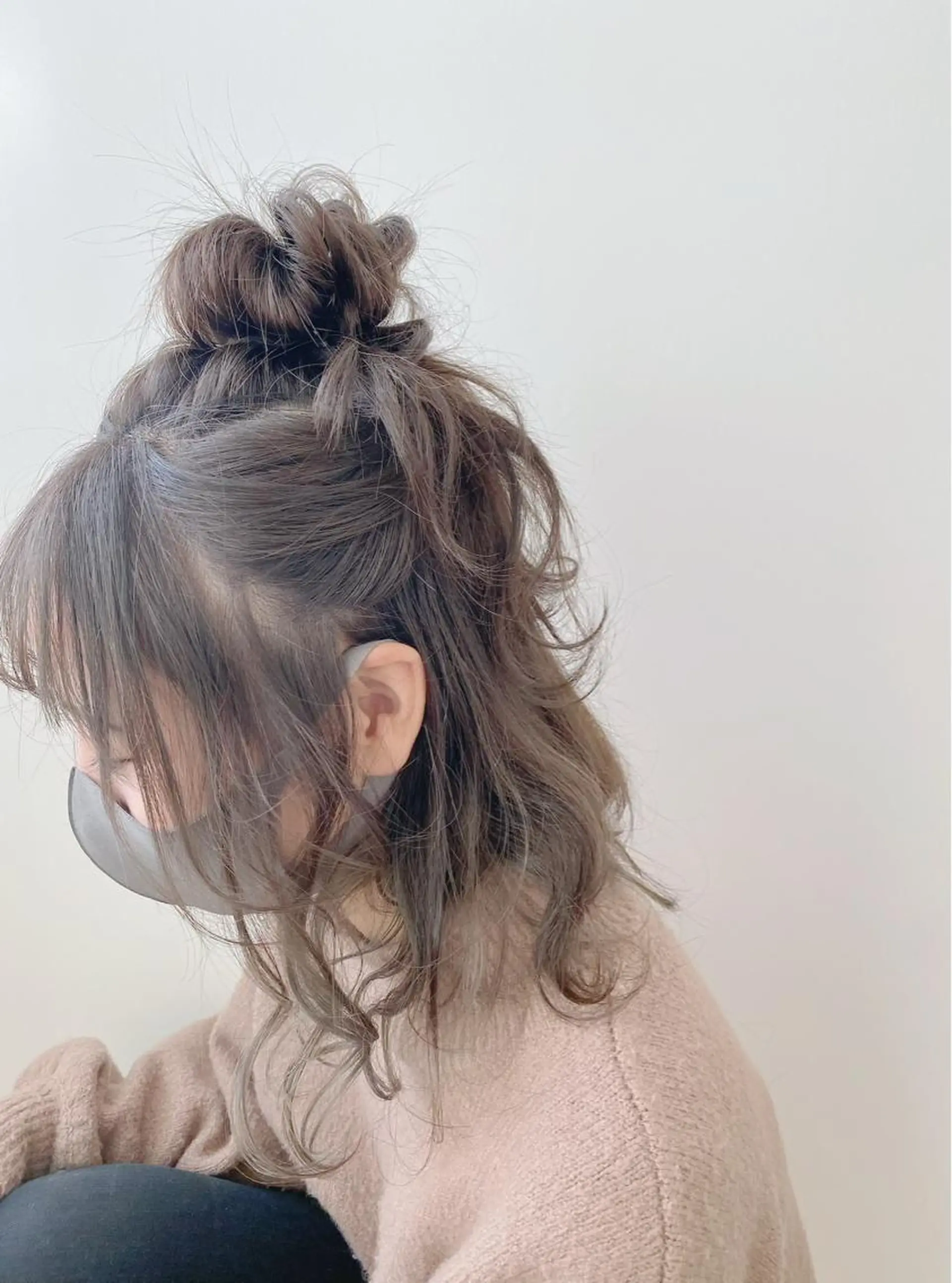 ミディアム ヘアアレンジ ハーフアップ お団子ヘア ヘアセット GRANLUSSO 〜グランルッソ駅前店所属・木口 嘉美のヘアスタイル