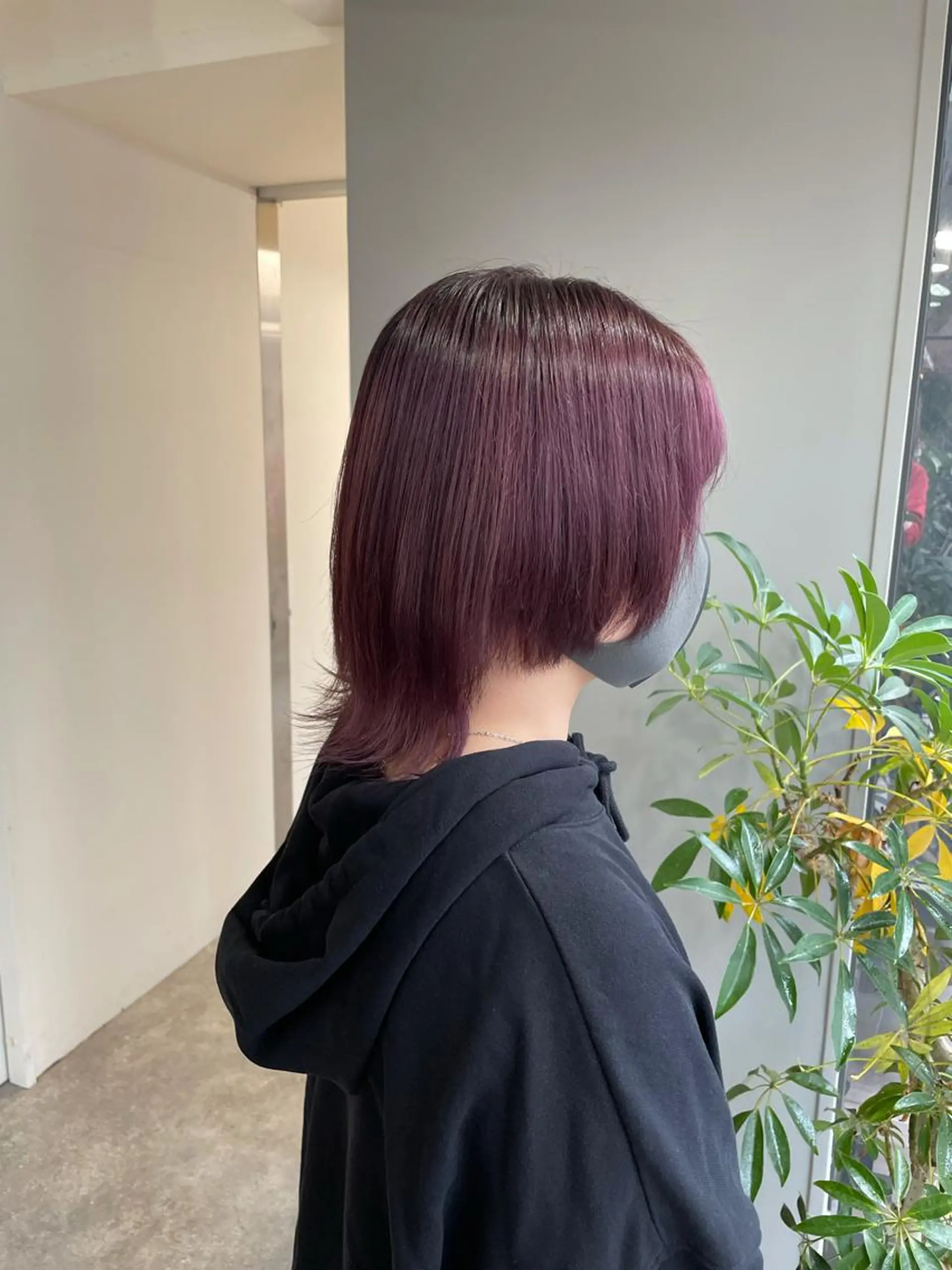 ミディアム パープルカラー ヘアカラー soyon心斎橋所属・♡透明感/艶カラー/ M a I ♡のヘアスタイル