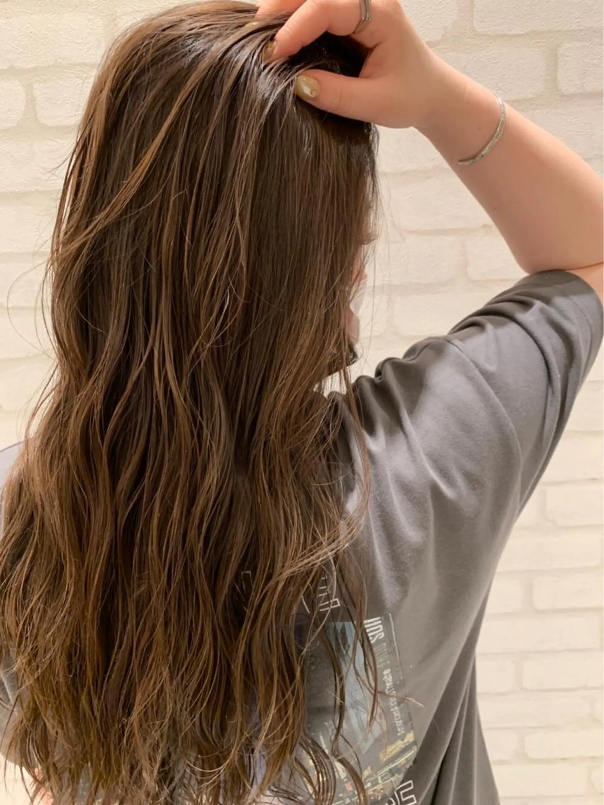 ロング カラー カット ヘアカラー 【髪質改善】 夏目結以のヘアスタイル