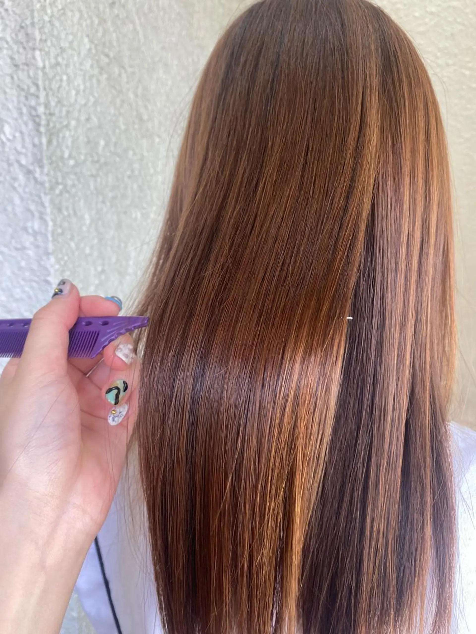 ロング ヘアアレンジ 髪質改善 トリートメント niconail 千歳烏山店所属・niconail 🧣ayu 📍烏山のネイルデザイン