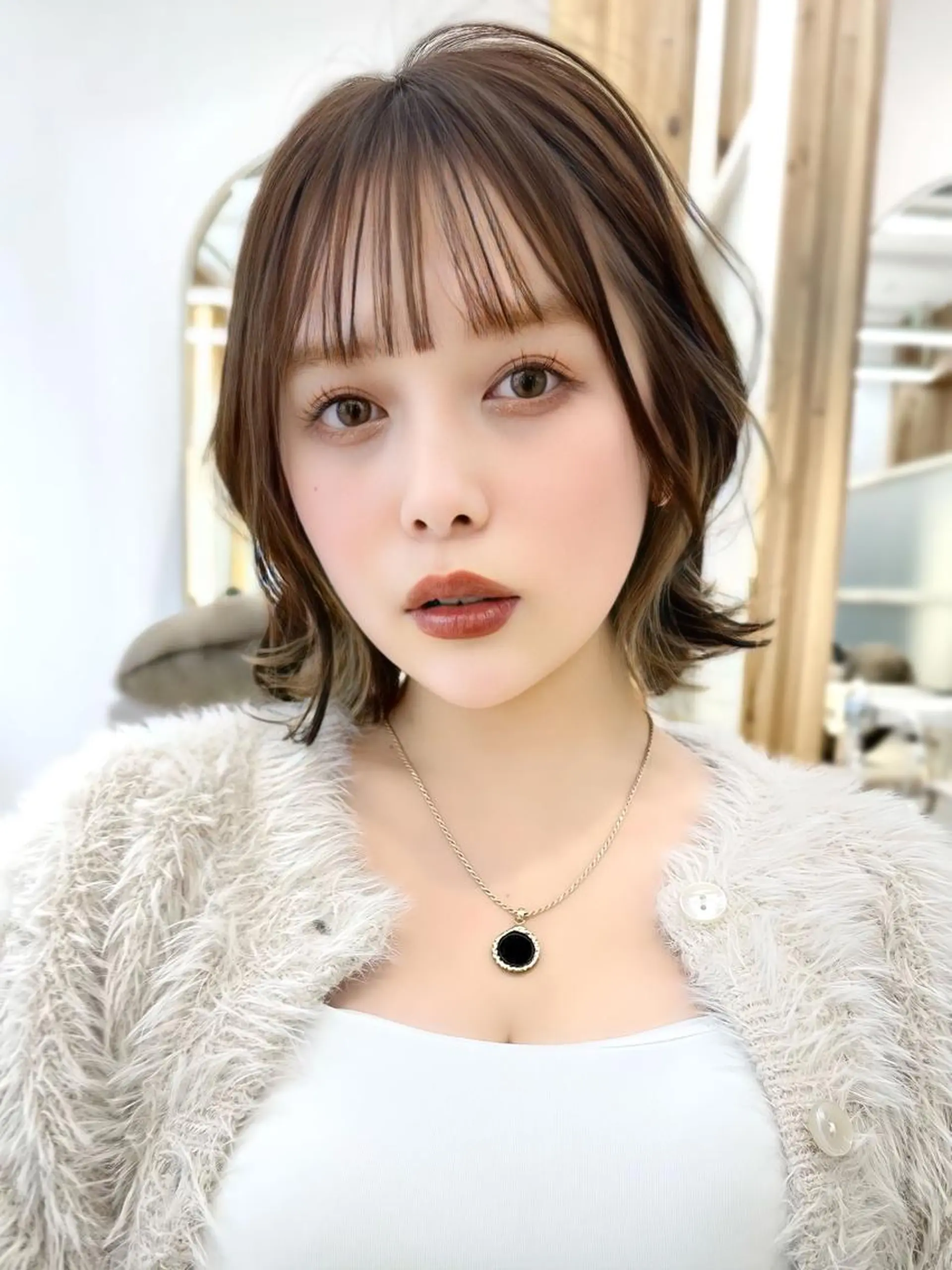 ミディアム カラー パーマ ヘアアレンジ ベージュカラー ブリーチ ケアブリーチ 透明感カラー ダブルカラー レイヤーカット/ボブ /縮毛矯正✨大輝のヘアスタイル