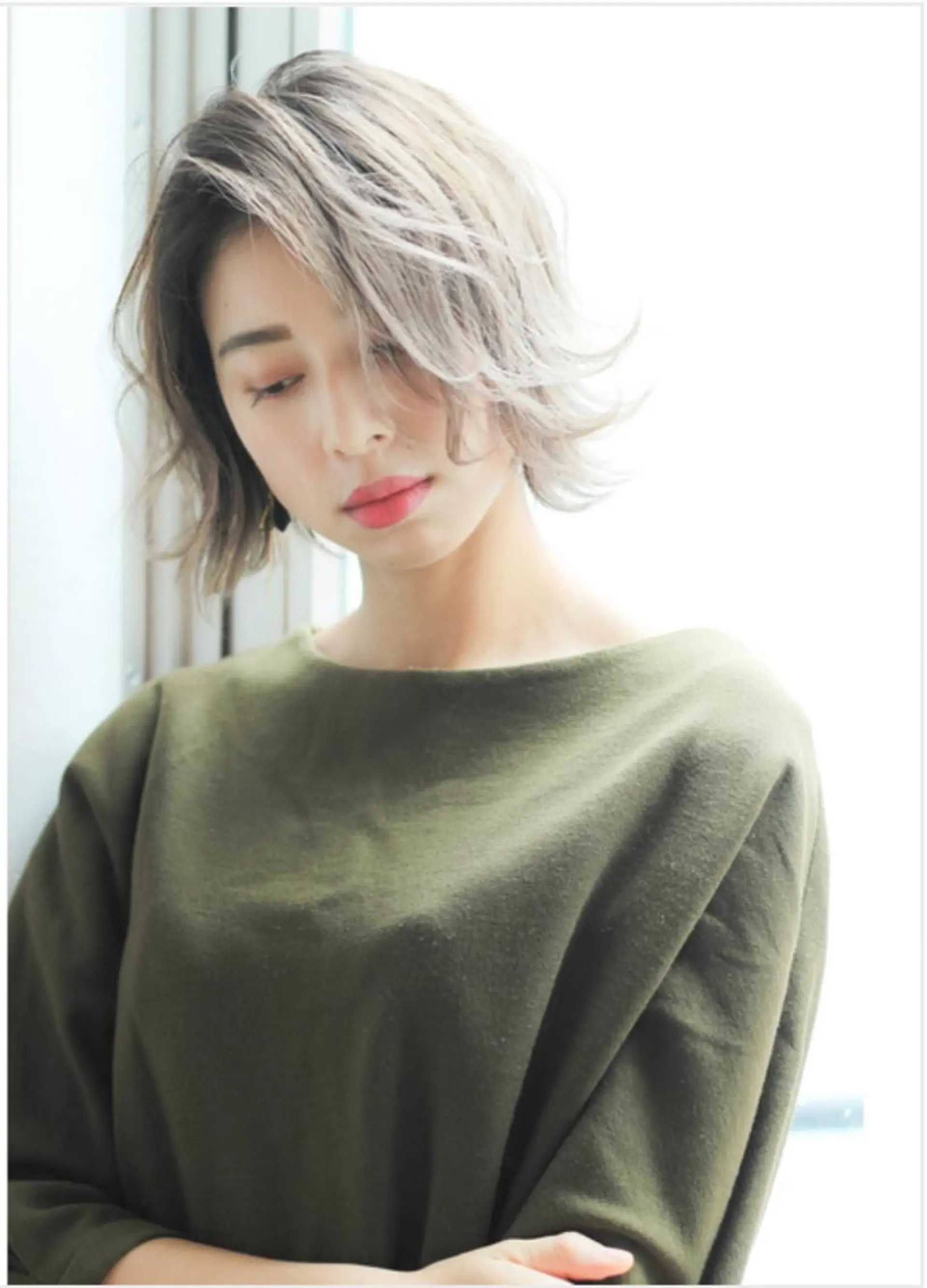 ミディアム カラー ヘアカラー トリートメント Sola by  little所属・クボキ サヤのヘアスタイル