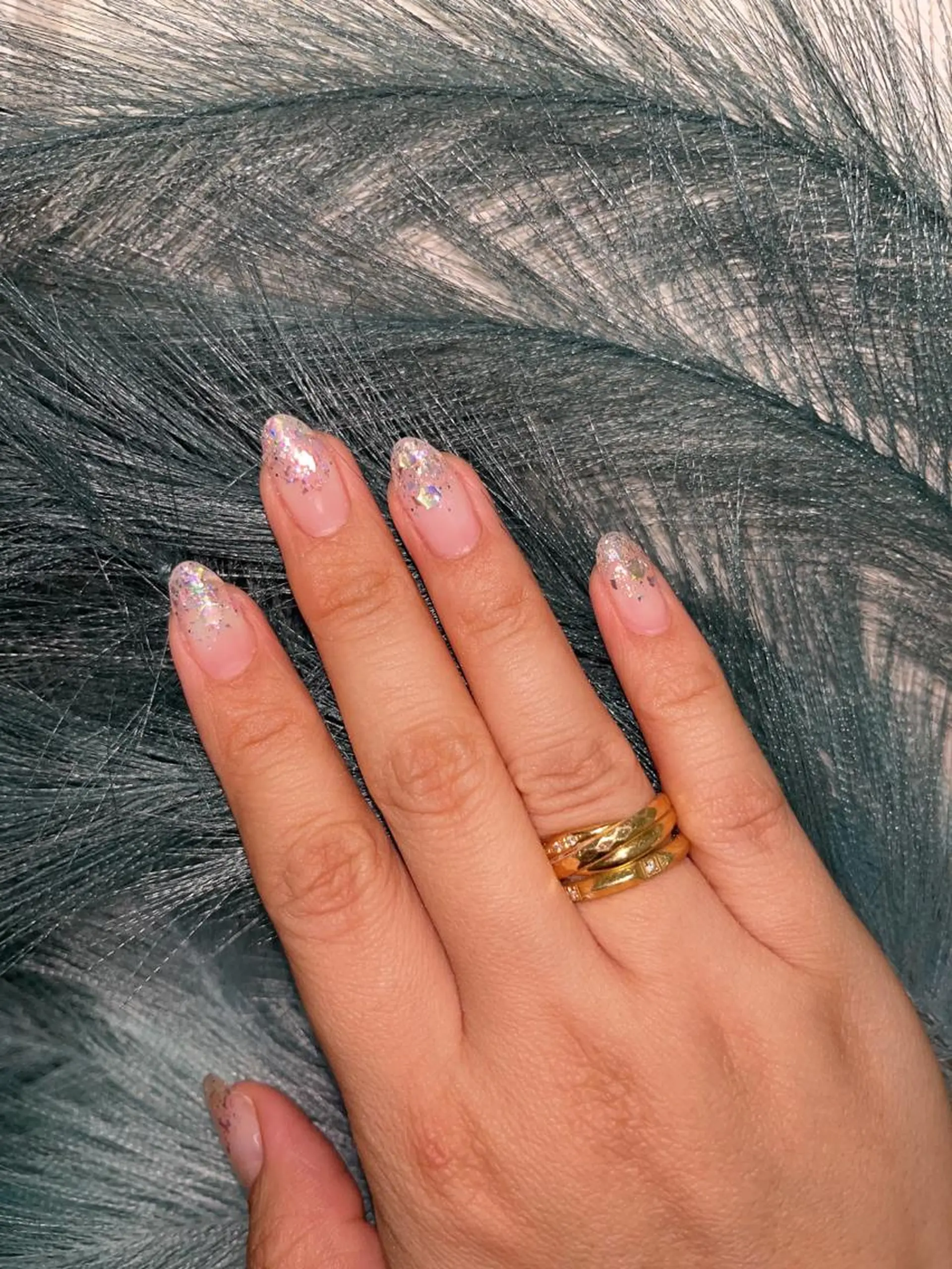 ネイル グラデーション ラメ(グリッター) ラメグラデーション ハンドネイル MIKA ♡のネイルデザイン