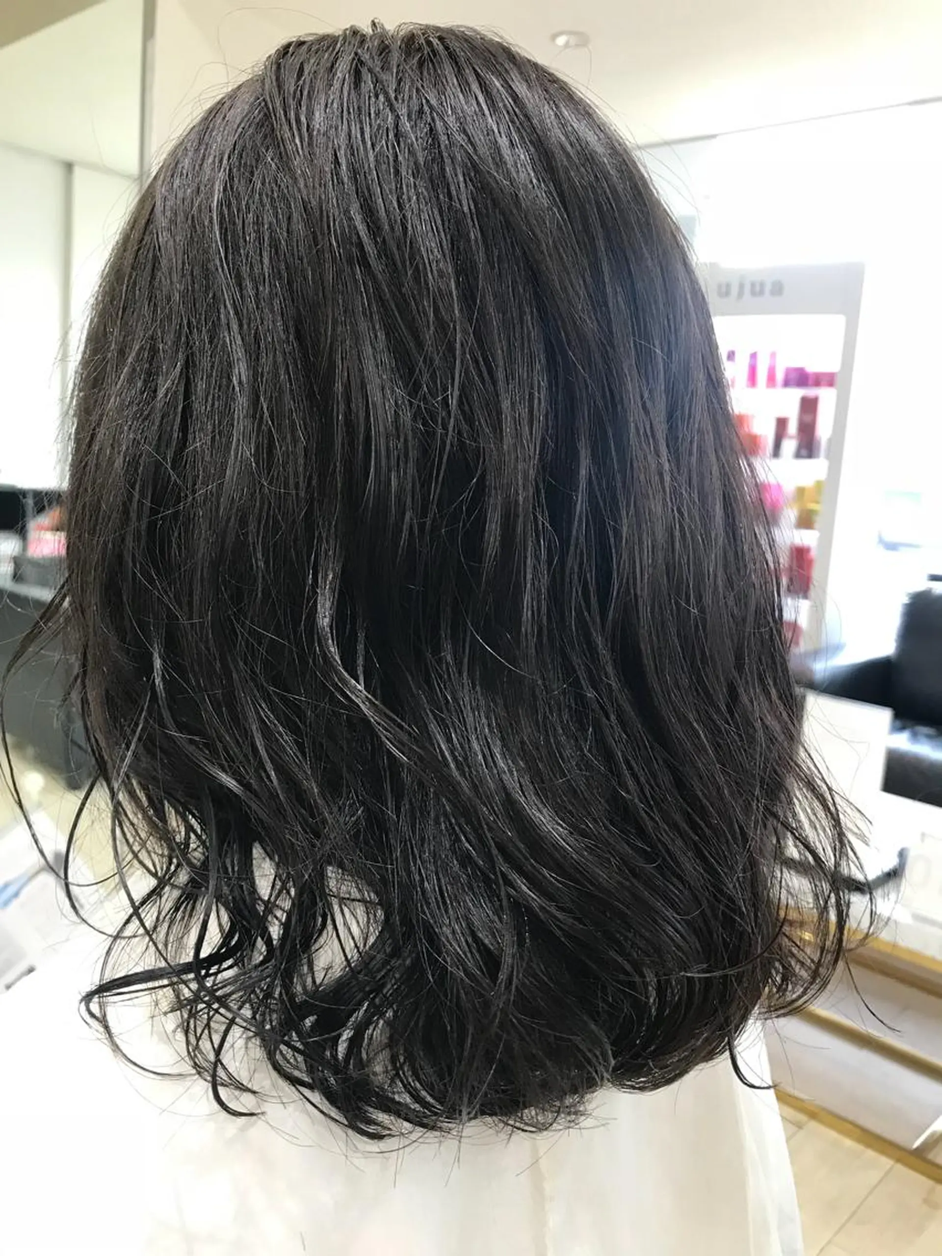 ミディアム カラー パーマ Adachi Fujikoのヘアスタイル