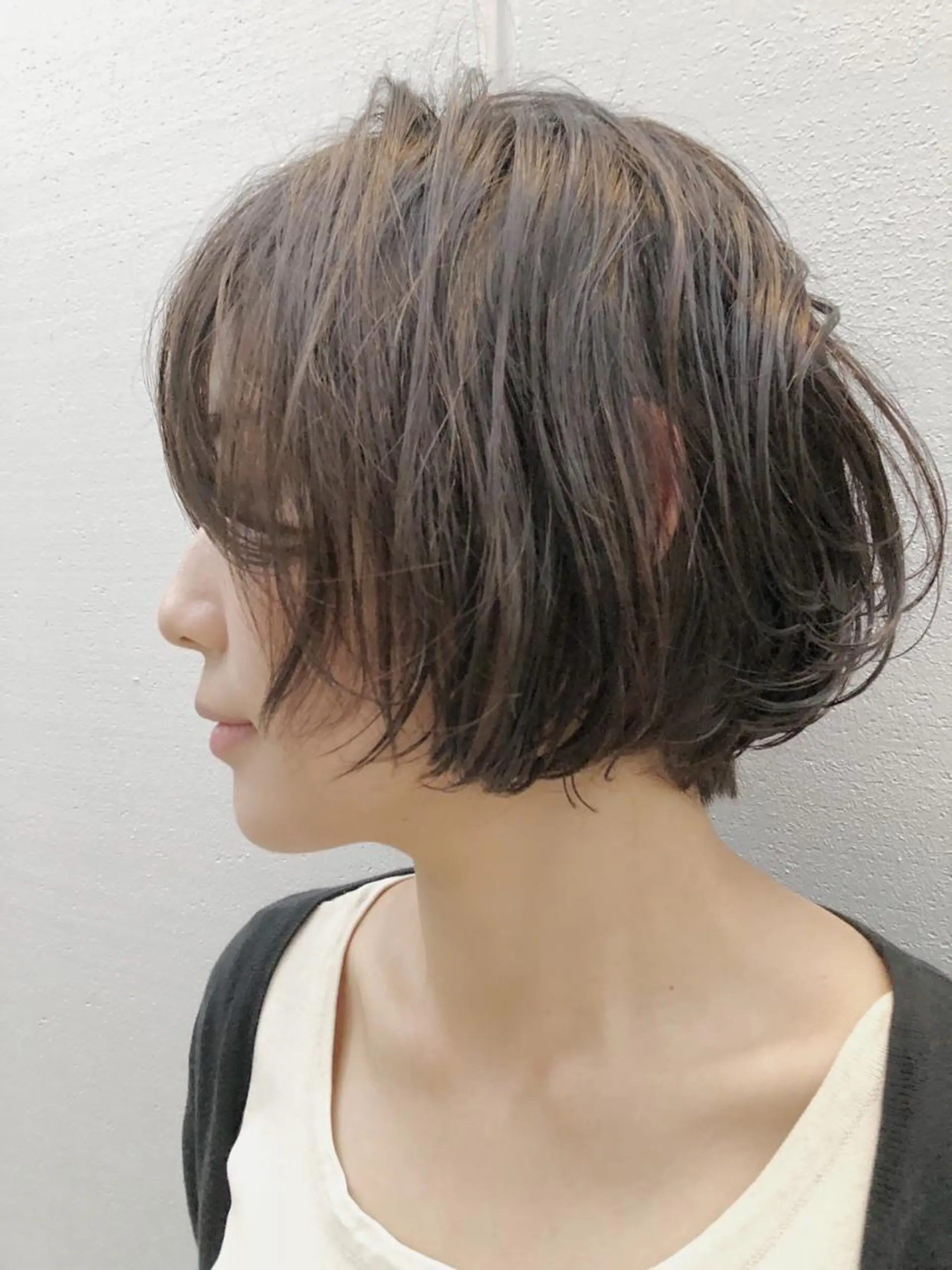 ショート パーマ ノグチ ユウキ/ボブのヘアスタイル