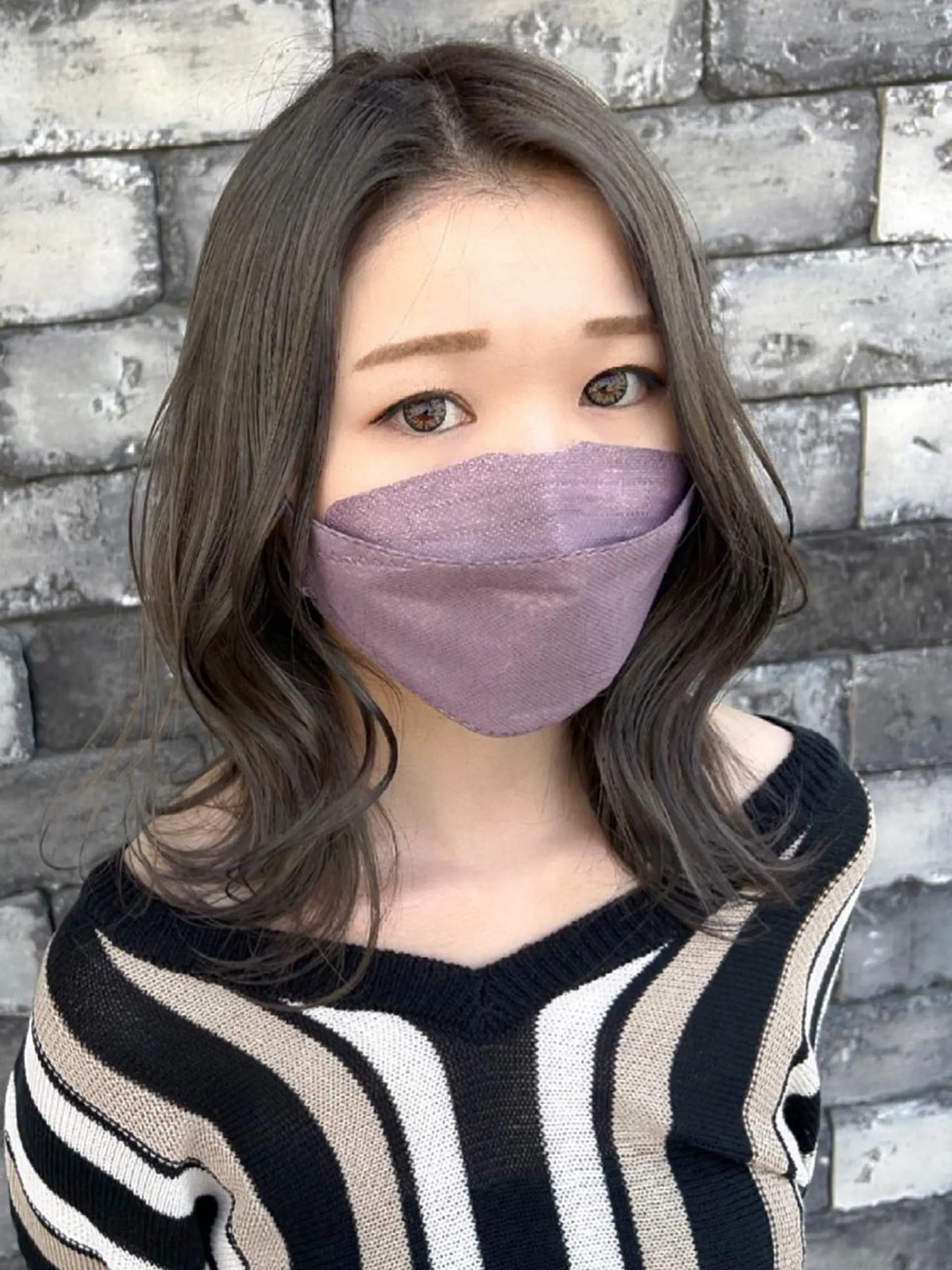 ミディアム カラー グレージュ オリーブグレージュ オリーブグレー くびれヘア 顔まわりレイヤー カット ヘアカラー トリートメント ヘアセット ❤️千葉県代表❤️ 店長❤️柿本翔一朗のヘアスタイル