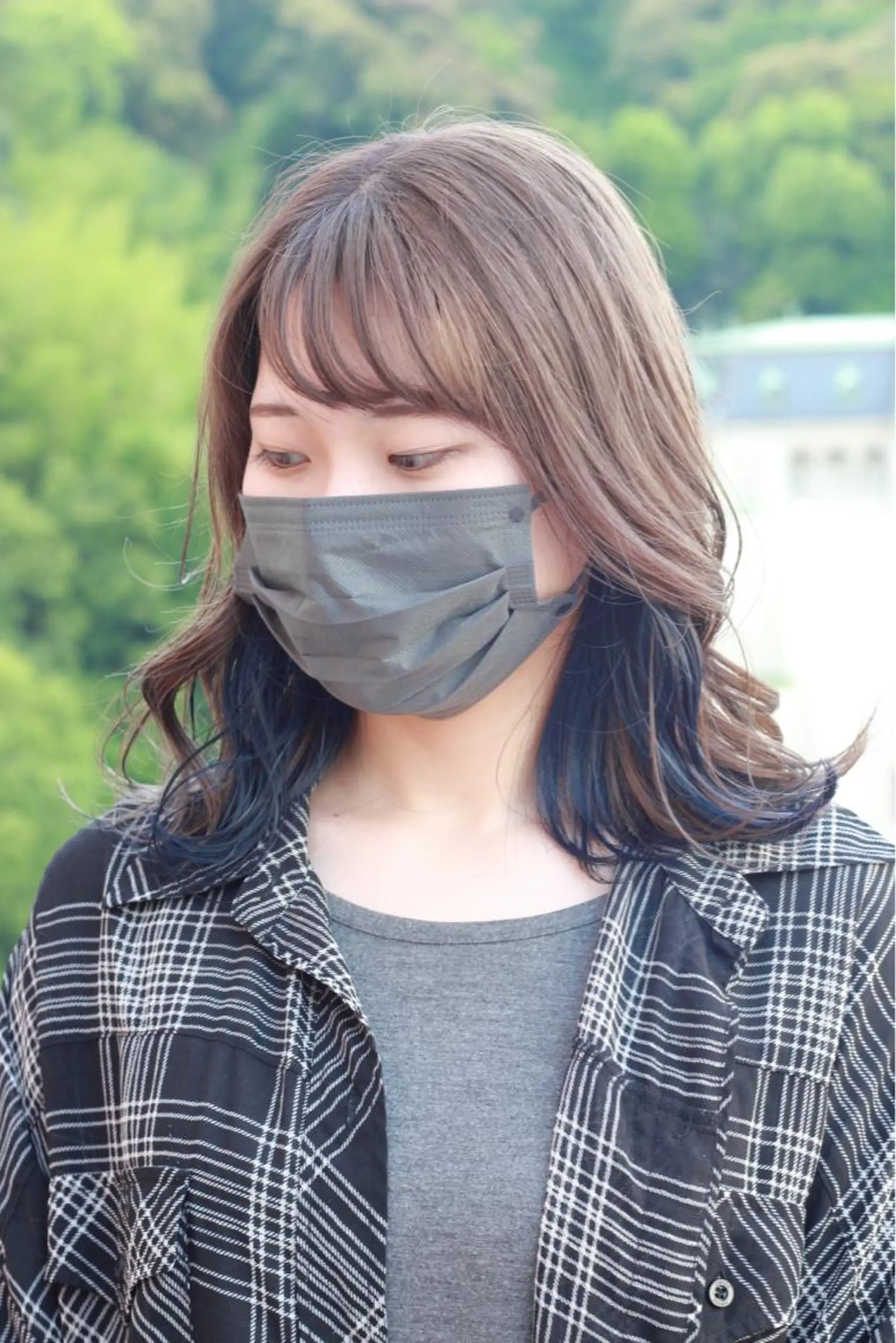 セミロング カラー ブルーカラー グレージュ ヘアカラー Viage （ビアージュ）のヘアスタイル