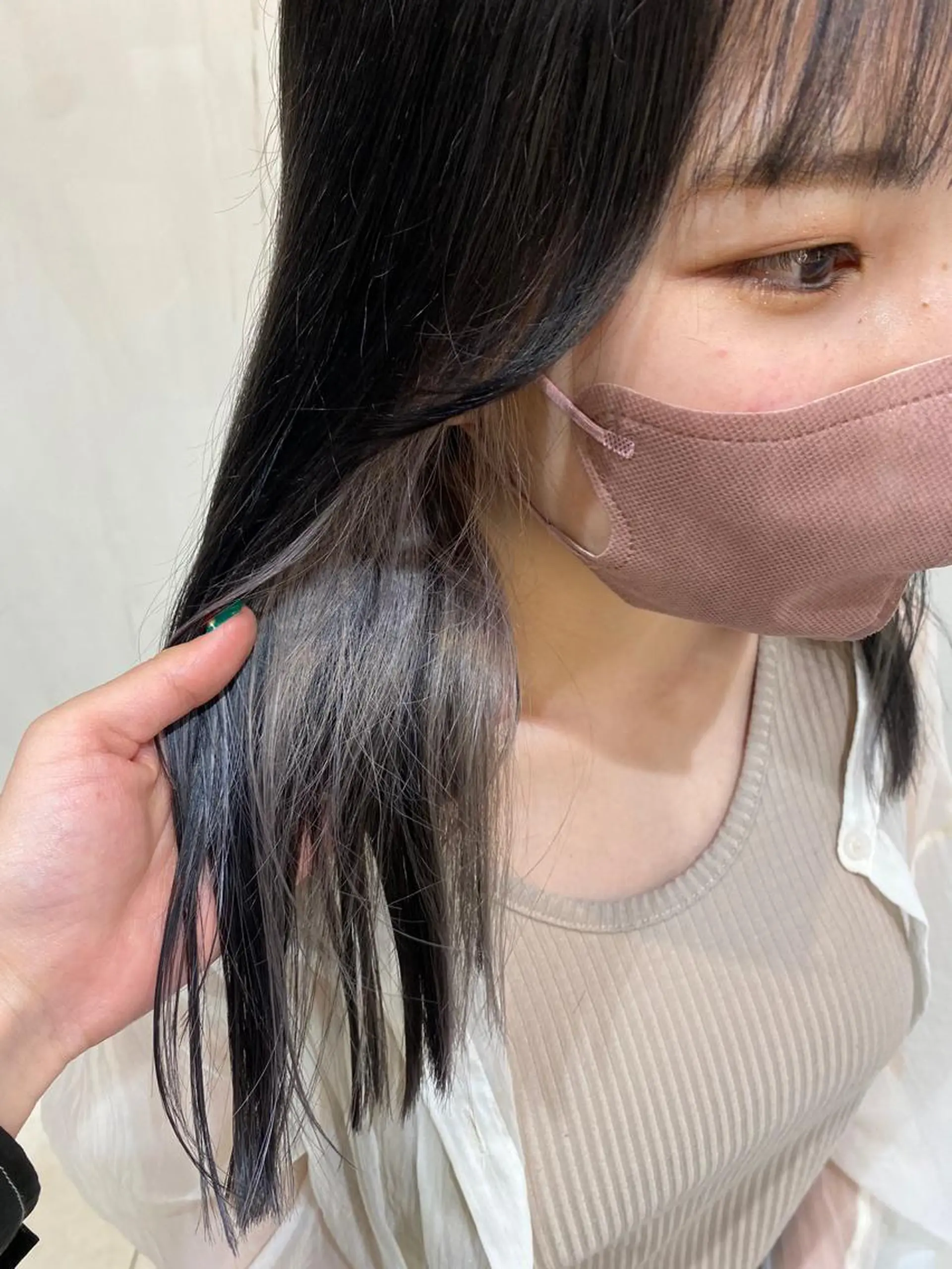 ロング ヘアアレンジ アッシュ ヘアカラー トリートメント ブリーチ/ツヤカラー /SARA 金山のヘアスタイル