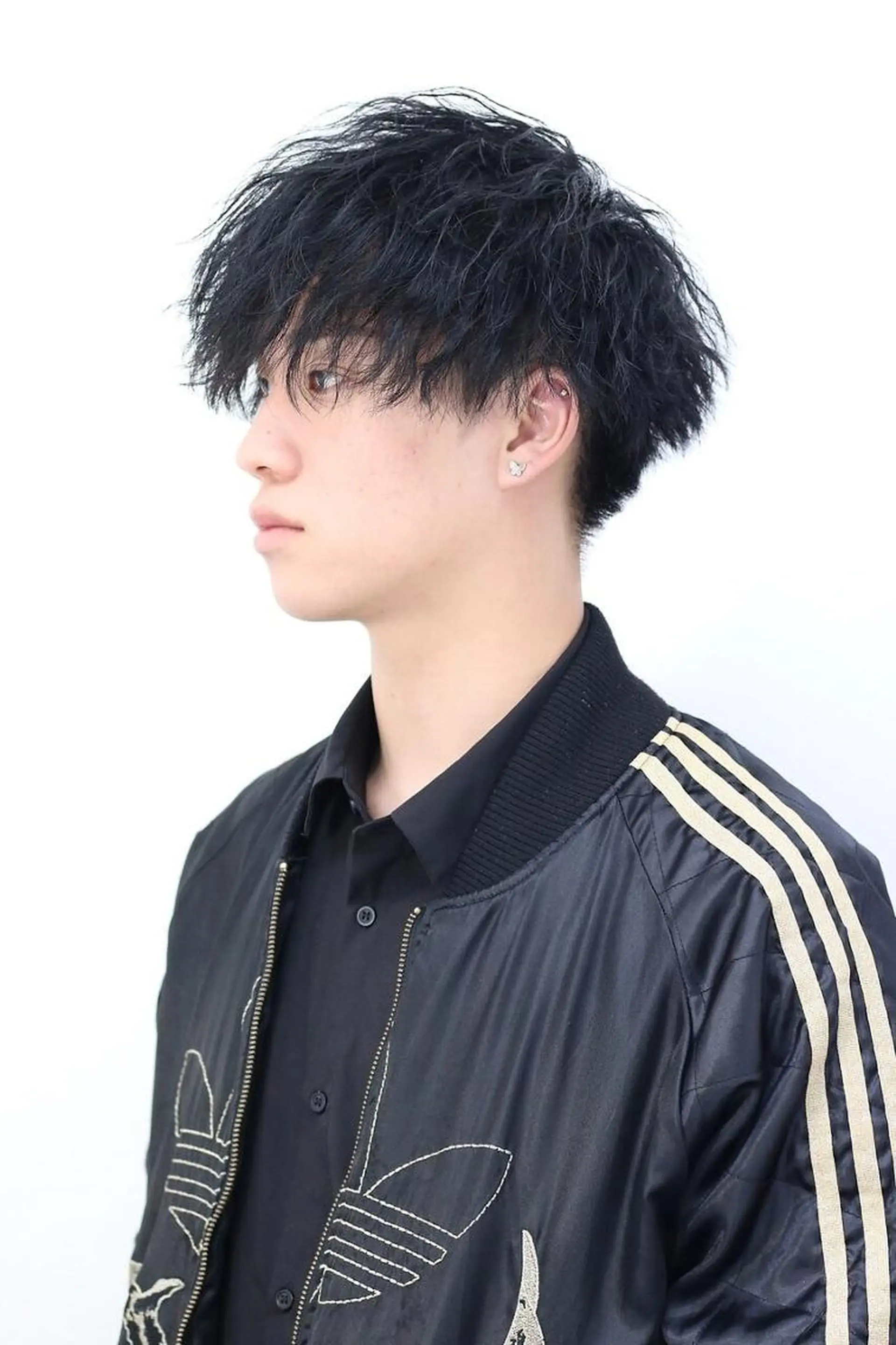 メンズ ショート パーマ EARTH川越/オー ナー/阿部建のヘアスタイル