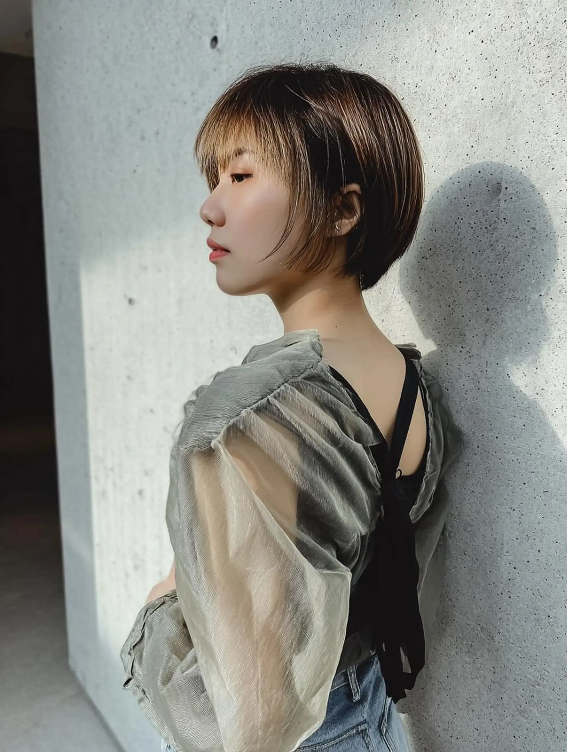 ショート ボブ ヘアカラー ブリーチお任せ🫧 tokute高円寺のヘアスタイル