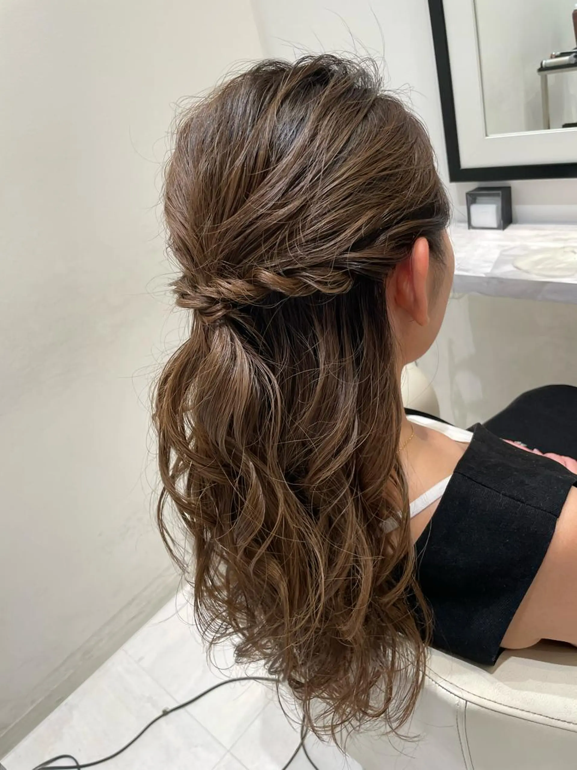 ロング ヘアアレンジ カット k-twoたき✨艶感 カラー／美髪矯正のヘアスタイル