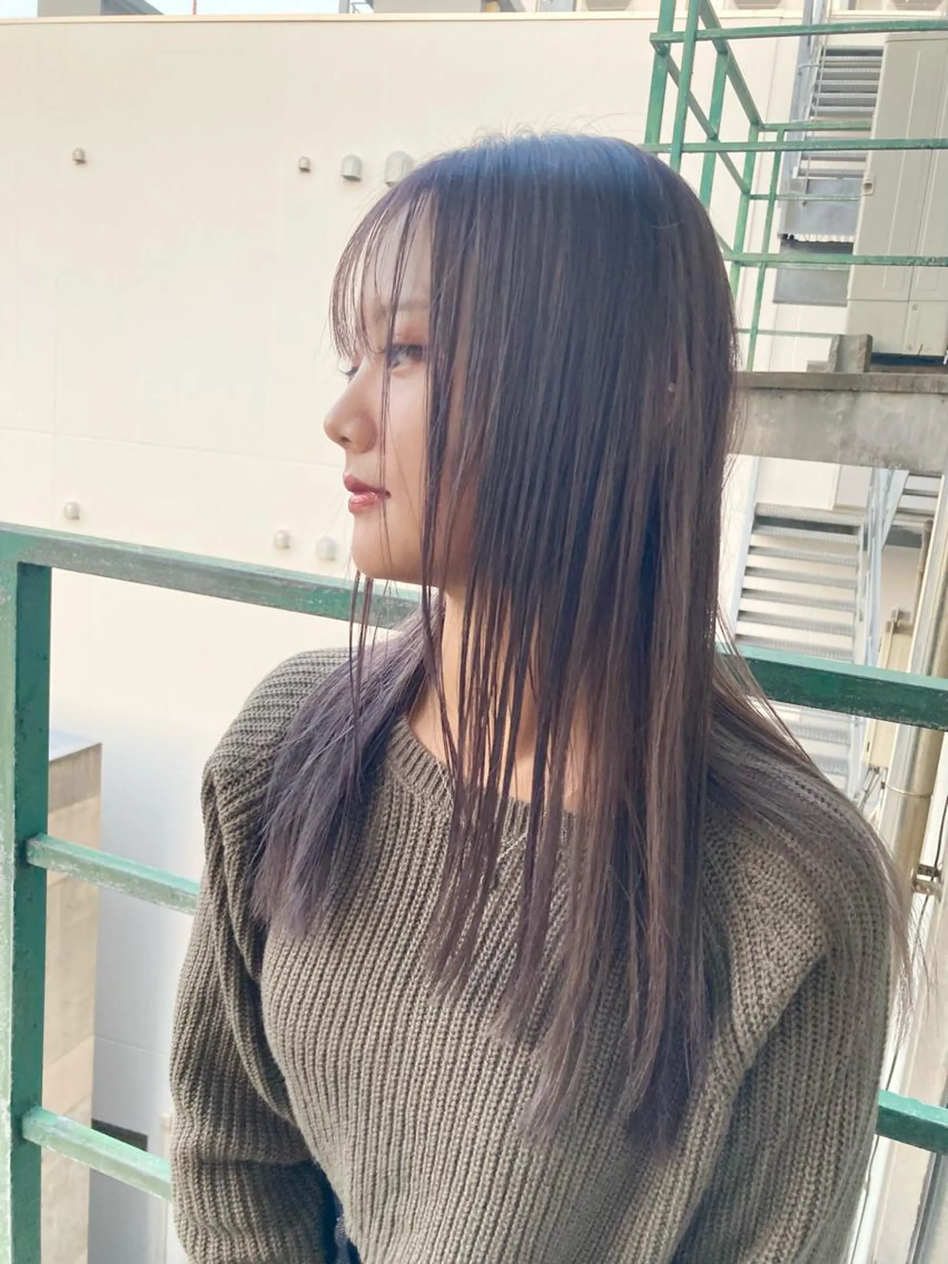 セミロング 梅山 美侑のヘアスタイル