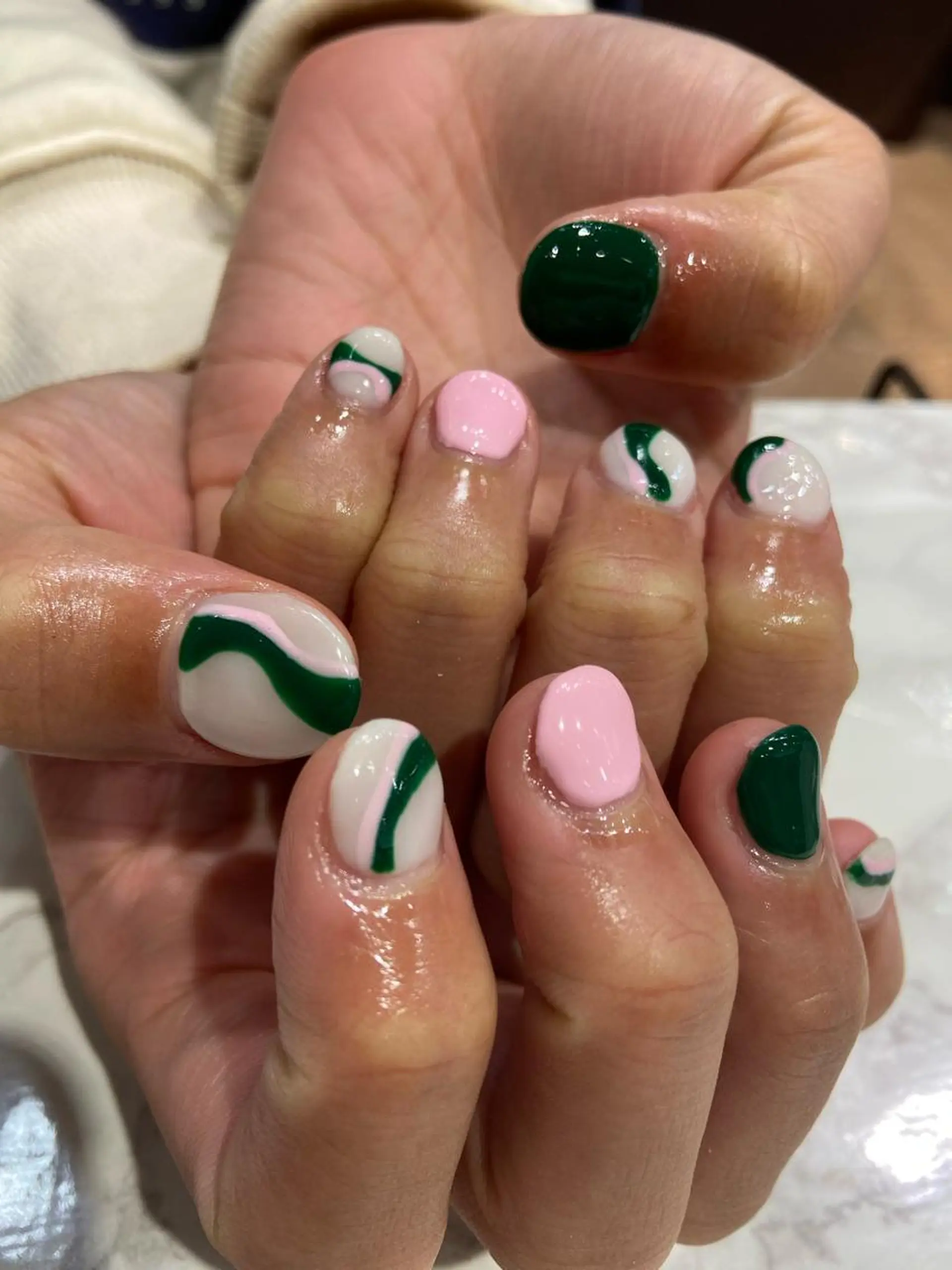 ネイル ハンドネイル 🧸プルエクステ❤︎ ネイルKAO🧸のヘアスタイル