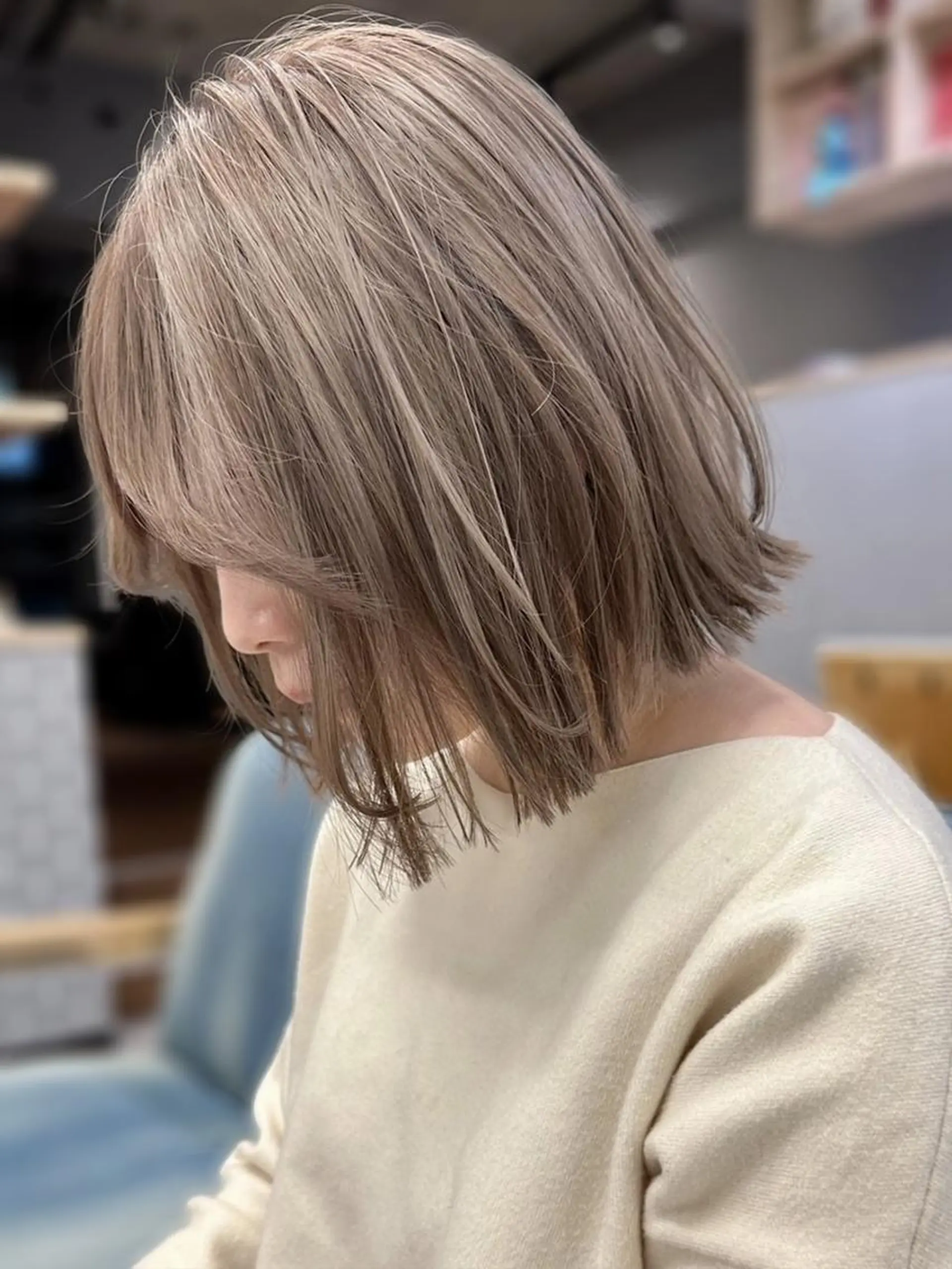 ショート カット ヘアカラー 勝野夏希/ハイトーン /ボブ/松本のヘアスタイル