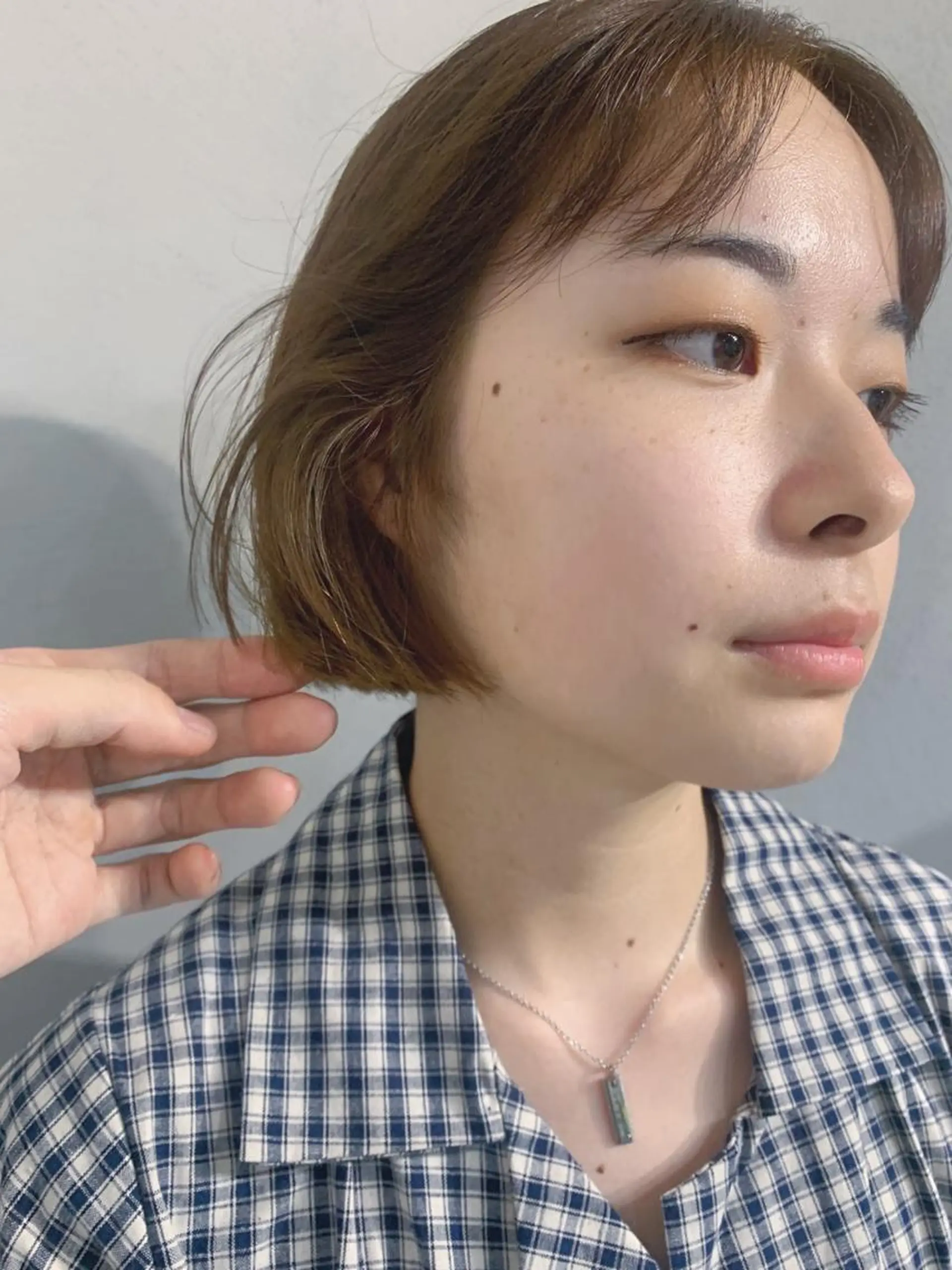 ショート カラー ボブパーマコテ巻き風 パーマNo1深江秀平のヘアスタイル