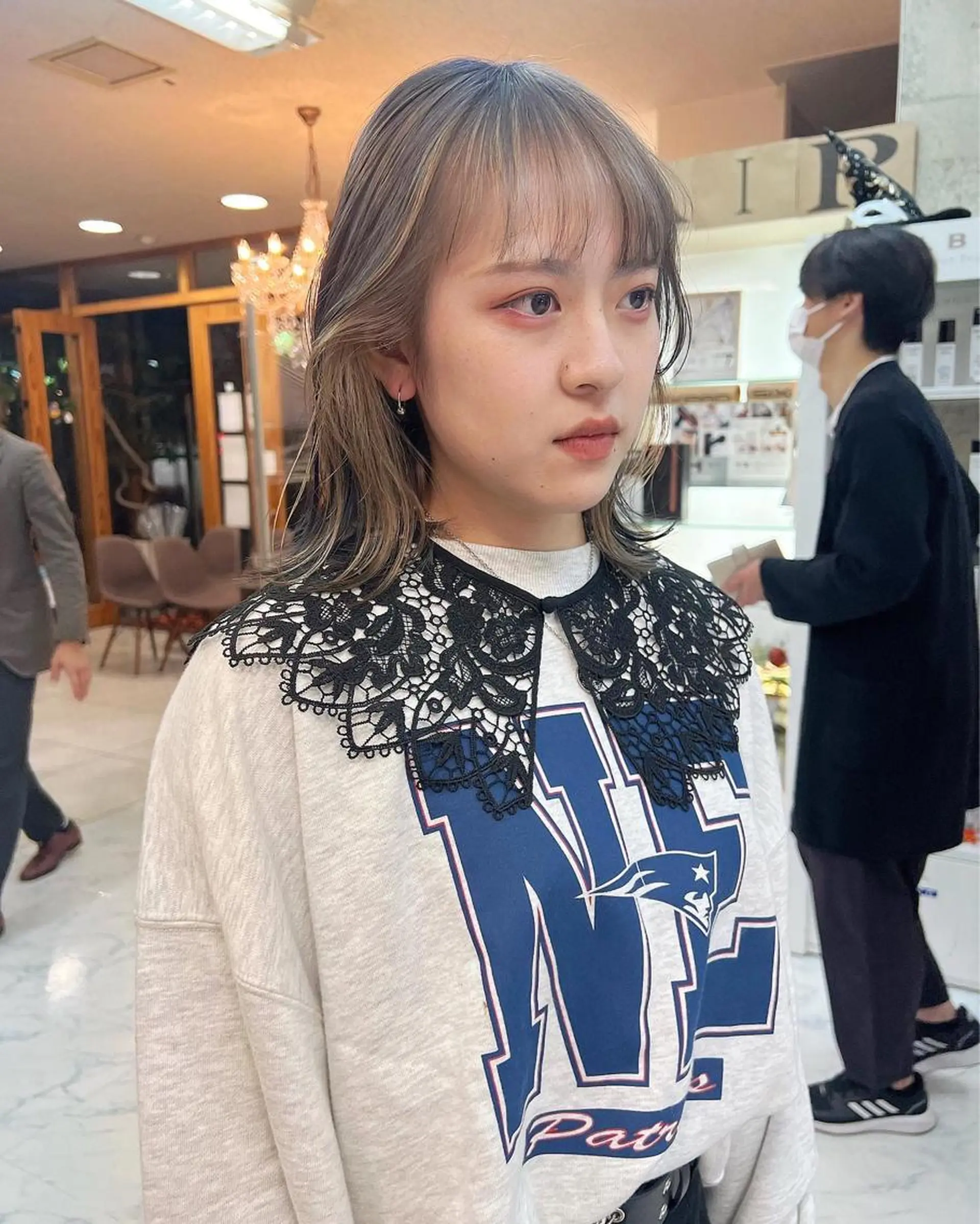 ミディアム カラー haco＋所属・圧倒的デザイン力 店長🎨RENAのヘアスタイル