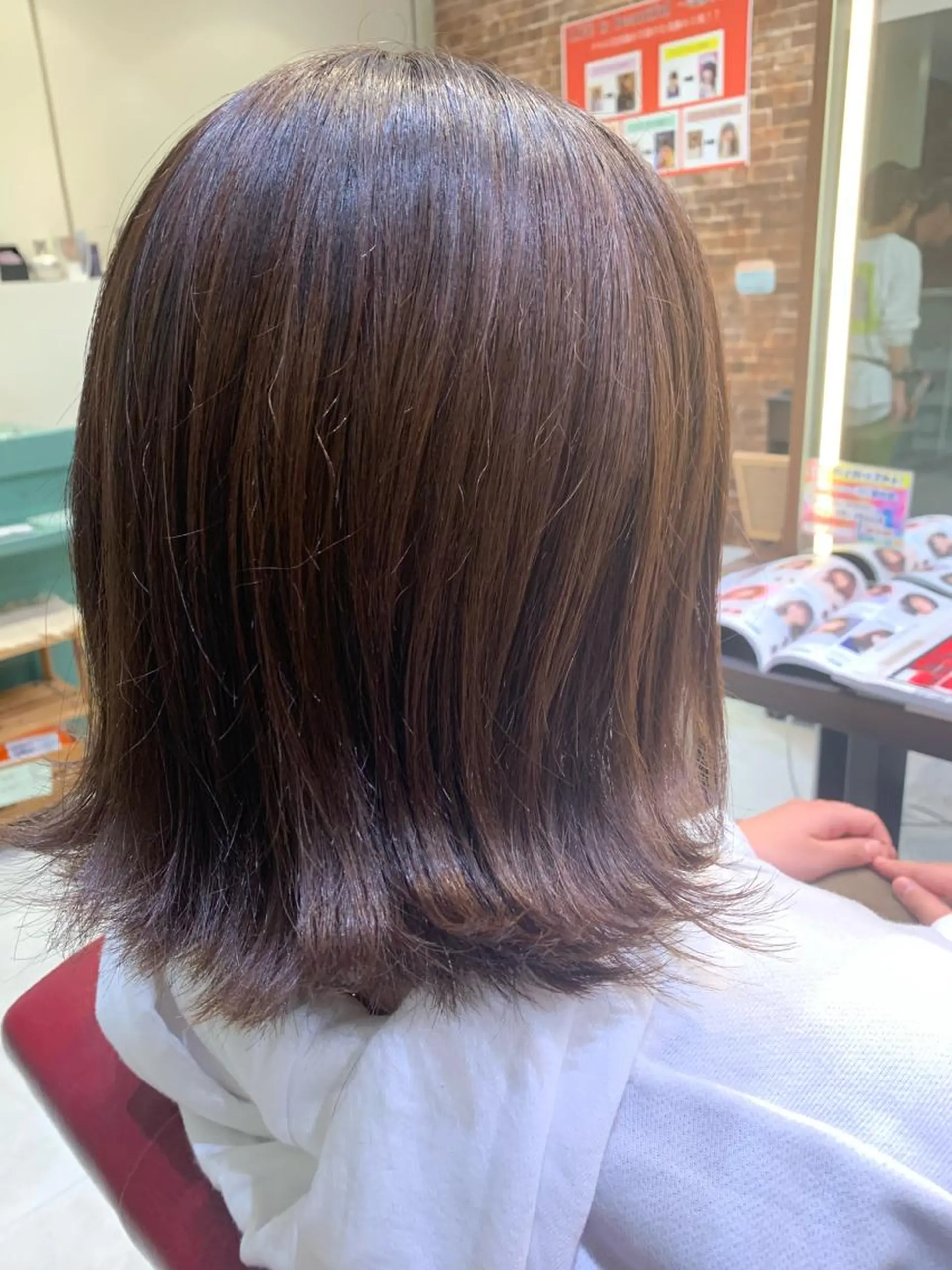 ミディアム 髪質改善/縮毛矯正 ツヤ髪🩷さつきのヘアスタイル