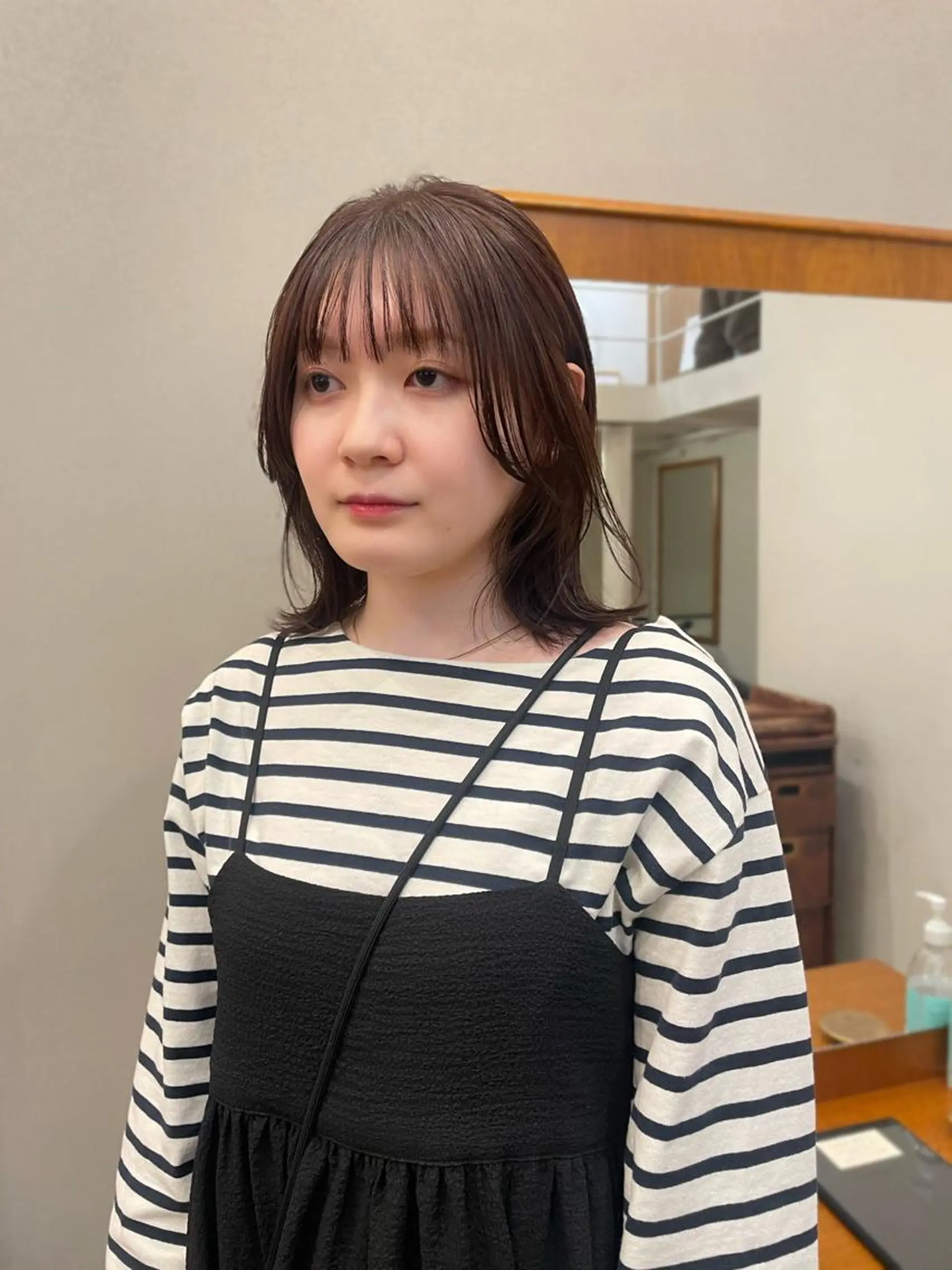 ミディアム 伸ばしかけ レイヤーカット tete nico所属・似合わせ/ヘアカラー nanami🌸のヘアスタイル