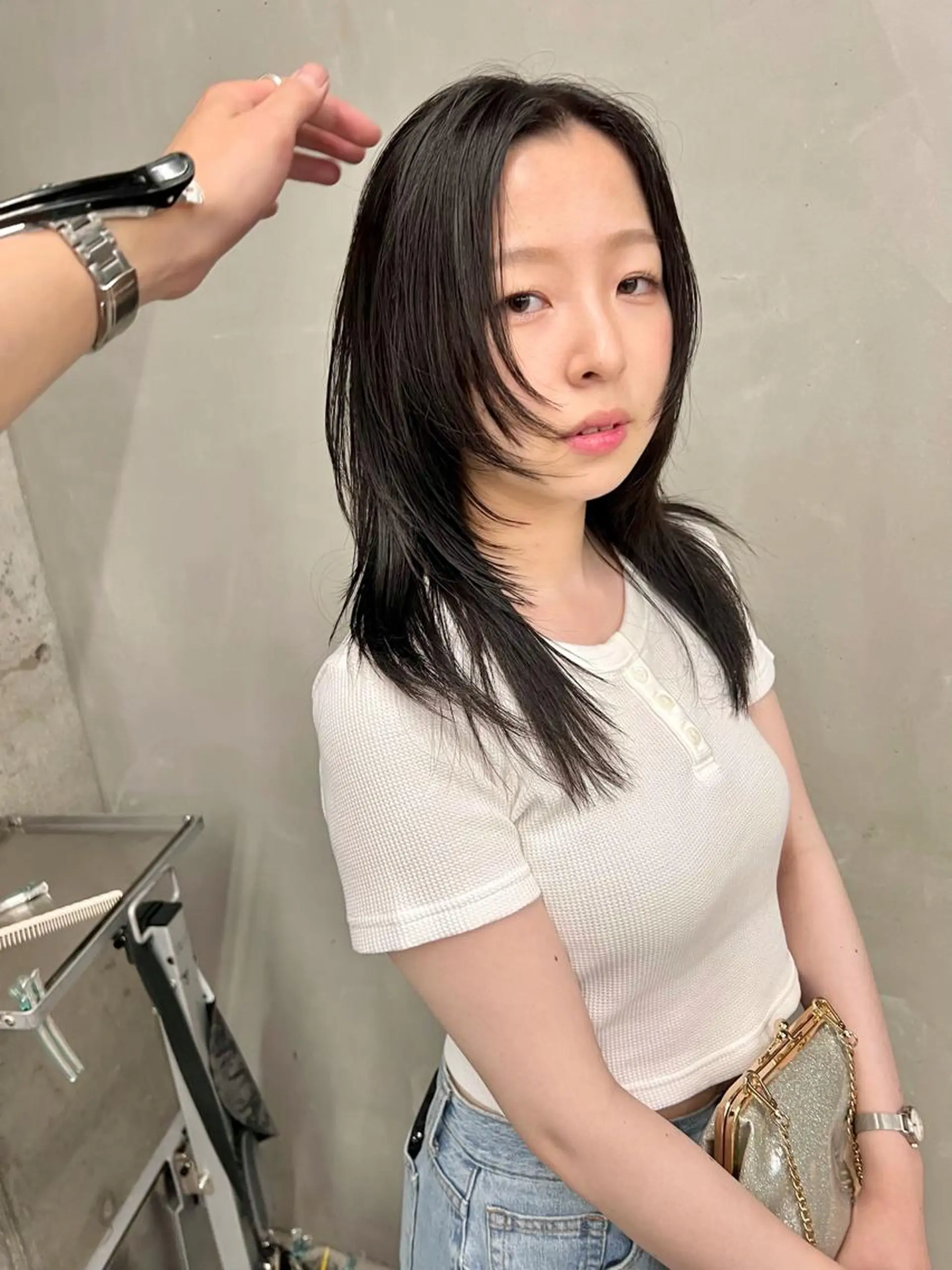 ミディアム レイヤーカット カット sakoda shunkiのヘアスタイル