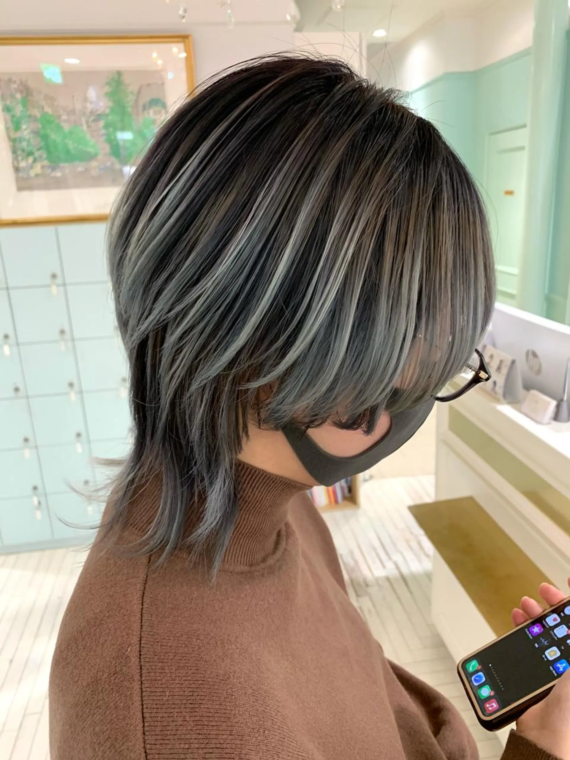 ミディアム 🍀ケアブリーチ カラー🍀坂井のヘアスタイル