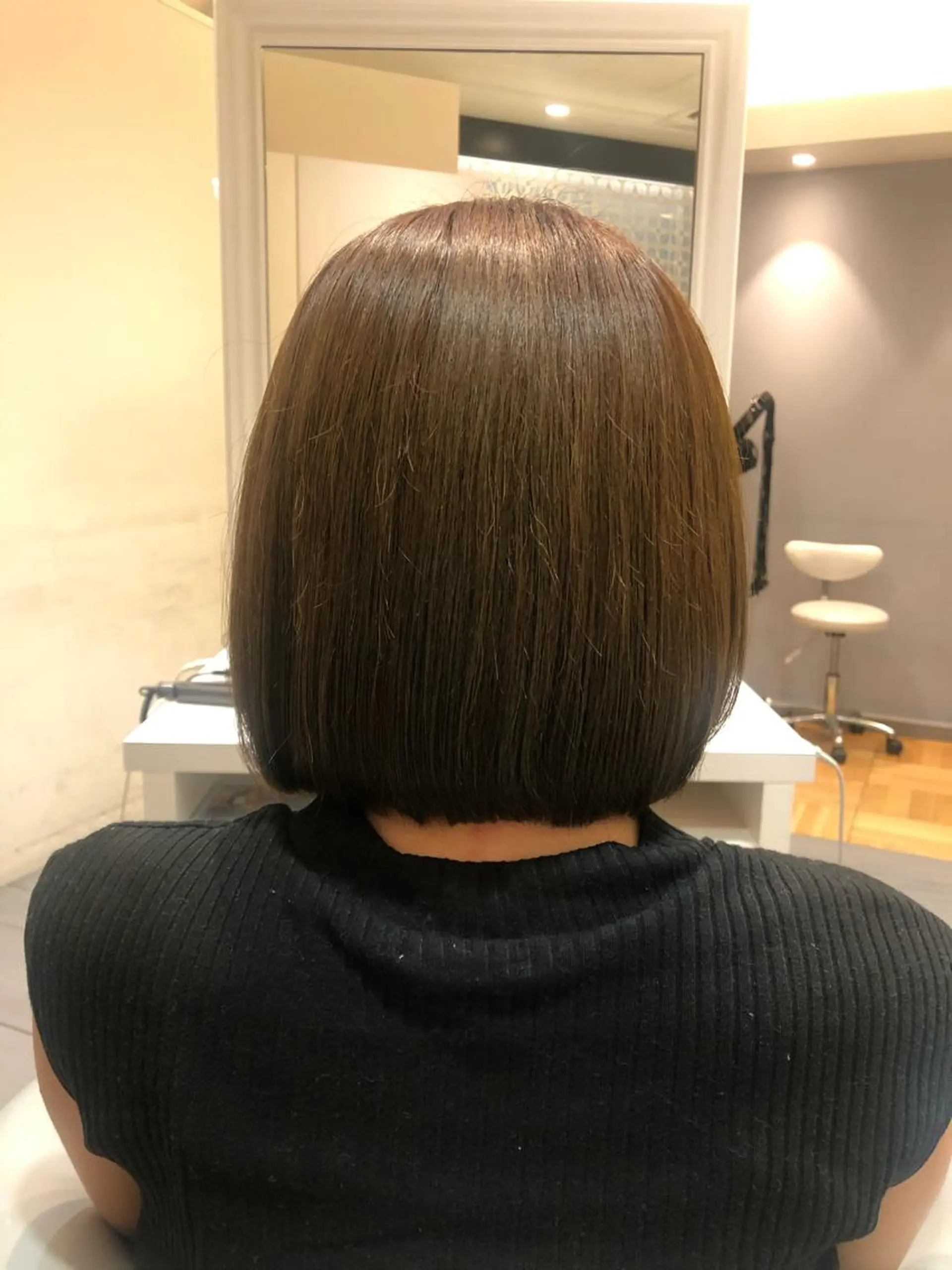 ショート 切りっぱなしボブ ボブ 外ハネヘア Ｈａｉｒ’ｓ Ｇａｌｌeｒｙ所属・✨堺東駅近✨阪上 沙織のヘアスタイル