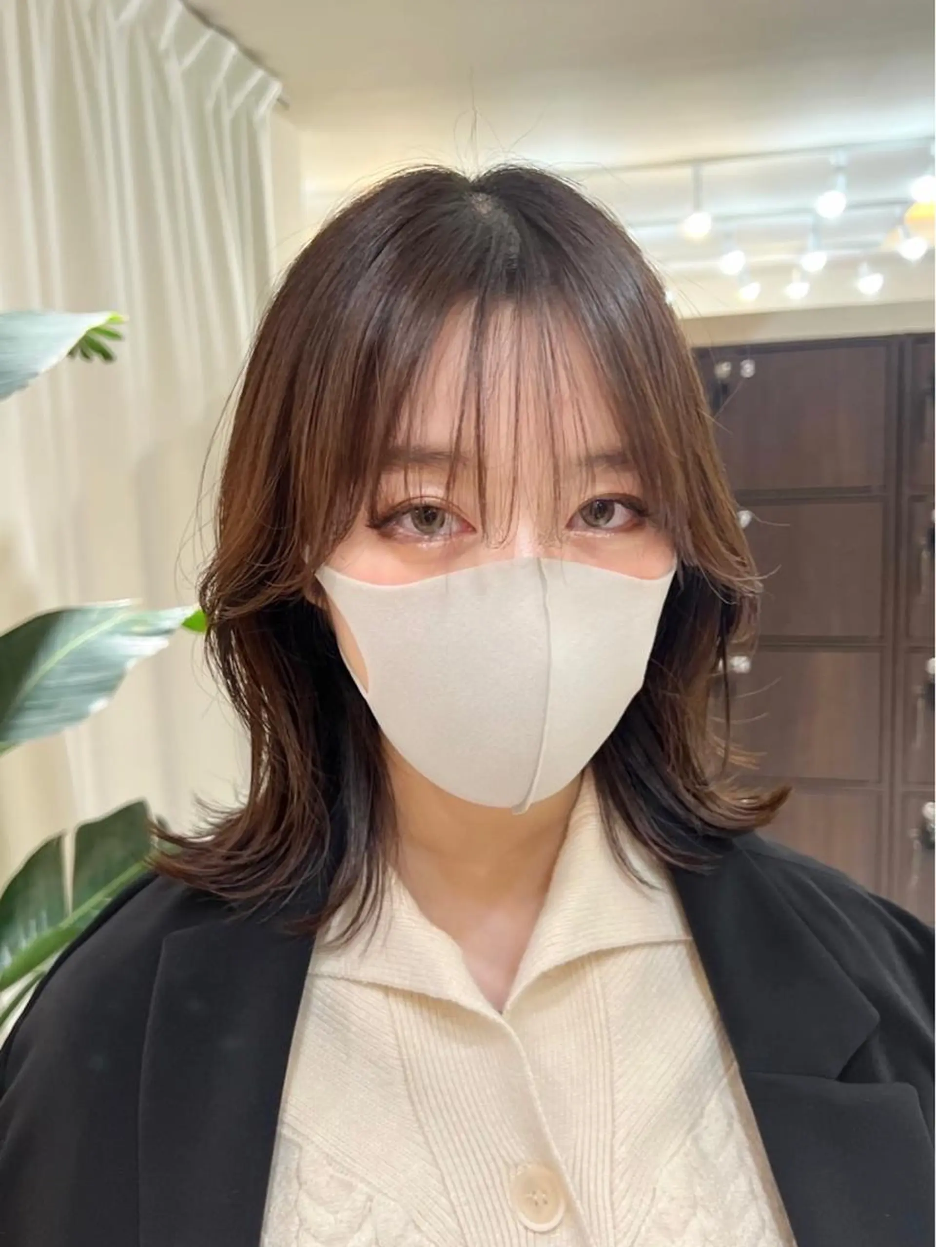 ミディアム くびれヘア トリートメント 酸熱トリートメント 【韓国風くびれヘア】 joule小木曽輝のヘアスタイル