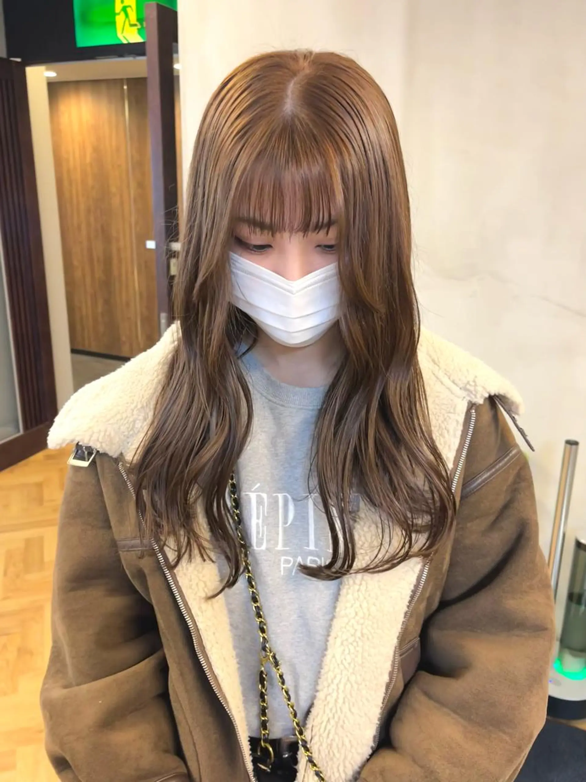 ロング カラー ブリーチ ダブルカラー ブリーチなしカラー esu西梅田所属・ena/ブリーチなし 透明感・レイヤー🎀のヘアスタイル