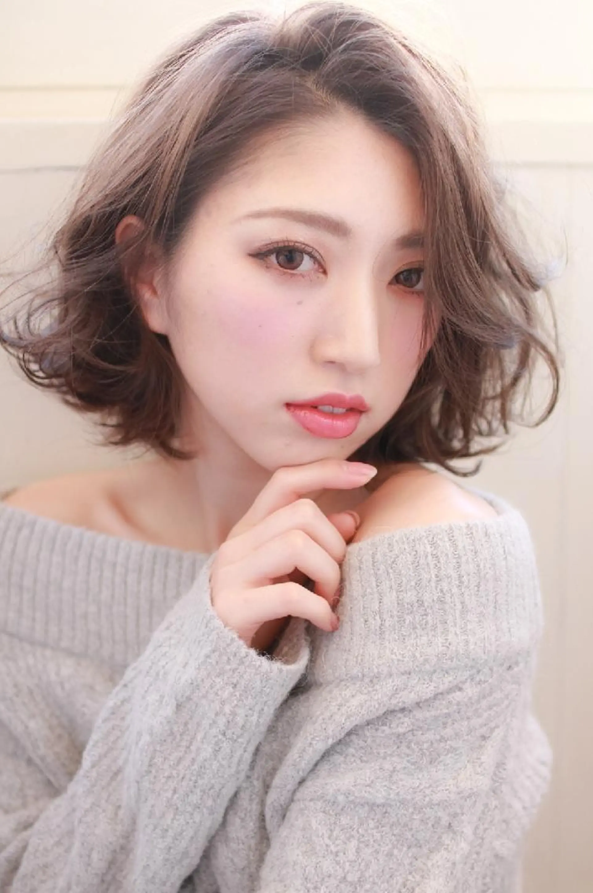 ミディアム カラー パーマ ヘアアレンジ メンズ キッズ ネイル マツエク・マツパ 【西八王子】Siq ●FM●オーナーのヘアスタイル