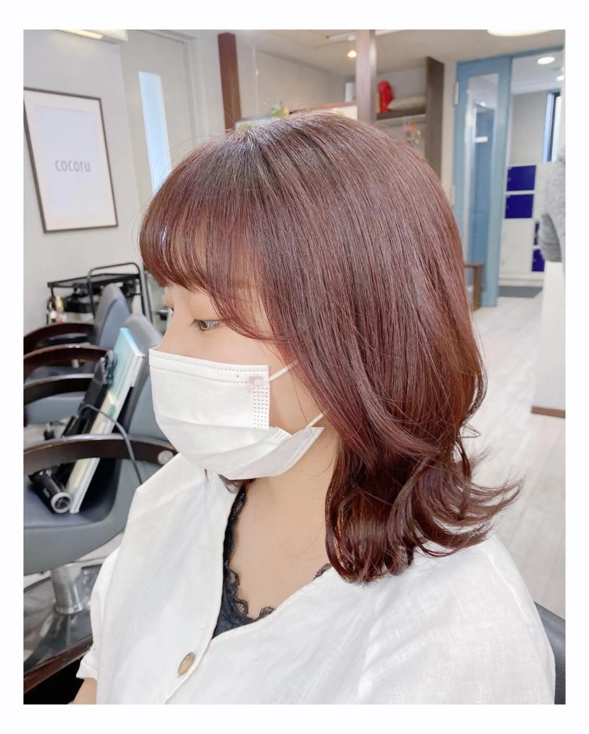 ミディアム カラー ベージュカラー ピンクカラー ピンクベージュ cocoru所属・＊横浜駅＊ 金子 誠也のヘアスタイル