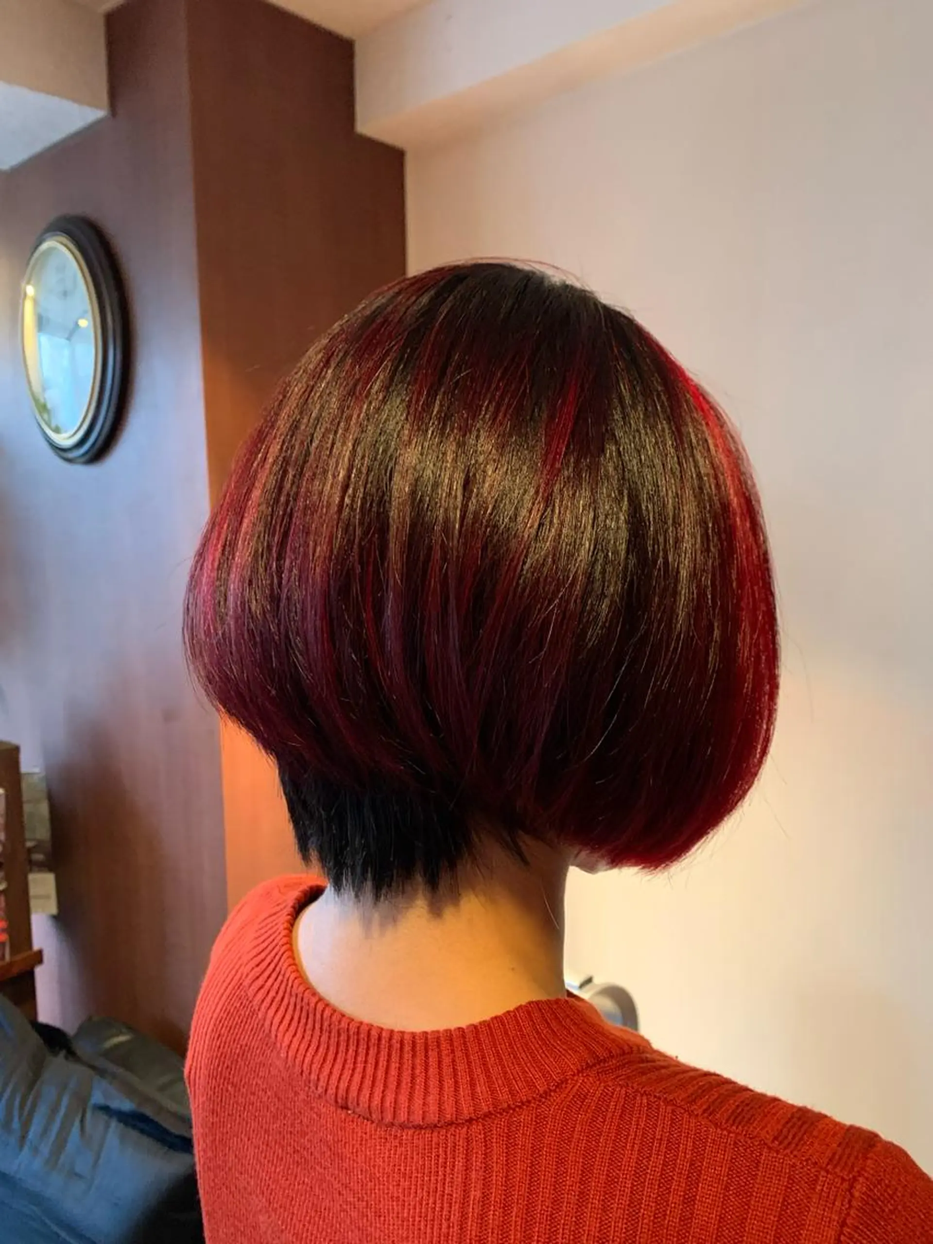 ショート カラー 武田尚子🌸 自然に仕上がる矯正のヘアスタイル