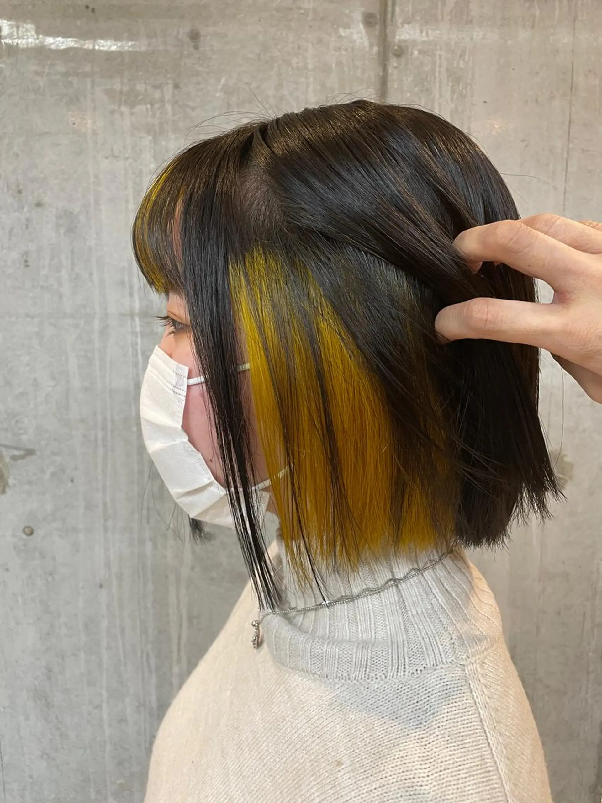 ミディアム カラー カット ヘアカラー 女性に人気♪ はやしほのかのヘアスタイル