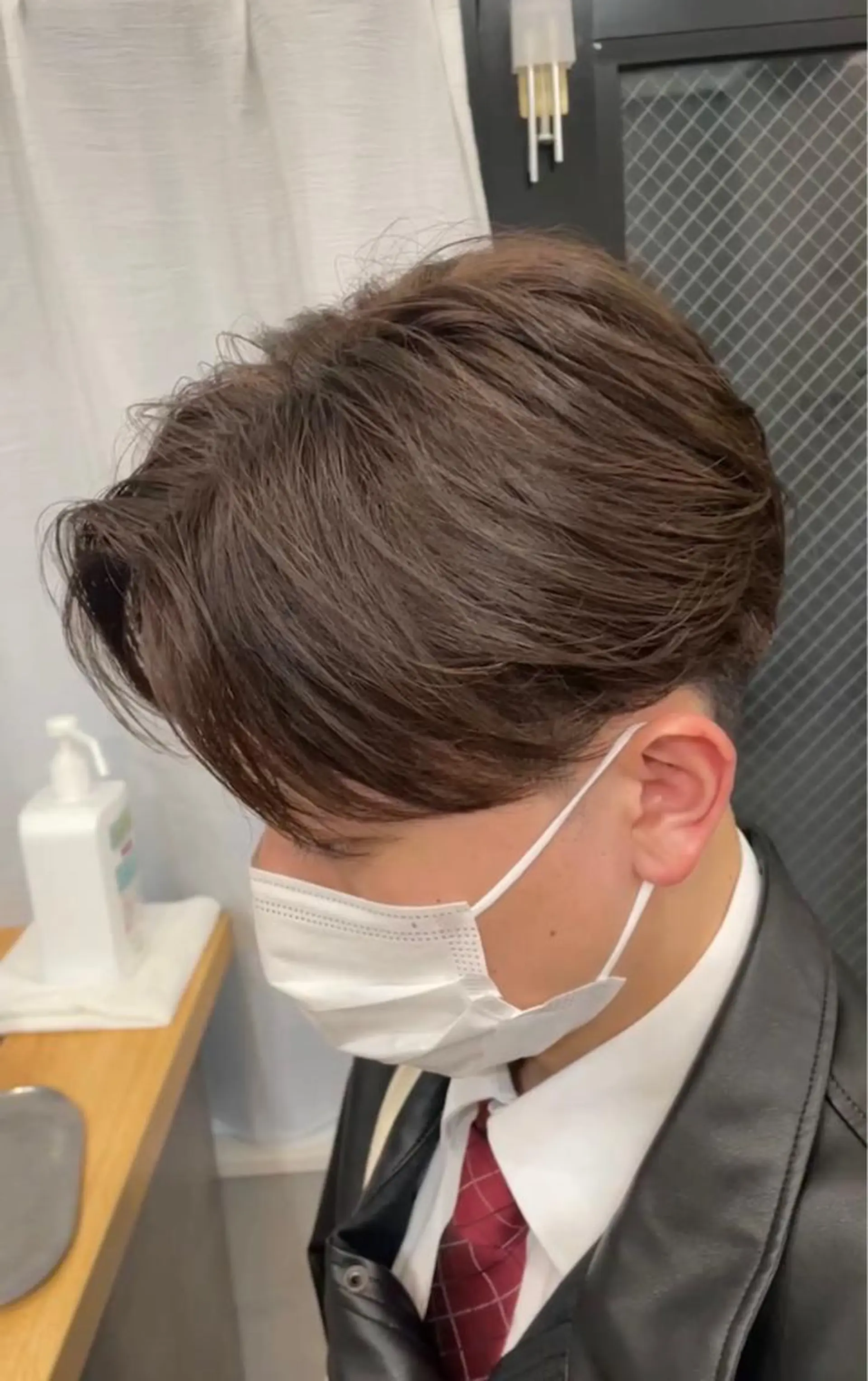 ミディアム カラー メンズ モナン新宿所属・曲がる縮毛 メンズ 毛流れ 佐々木 優のヘアスタイル