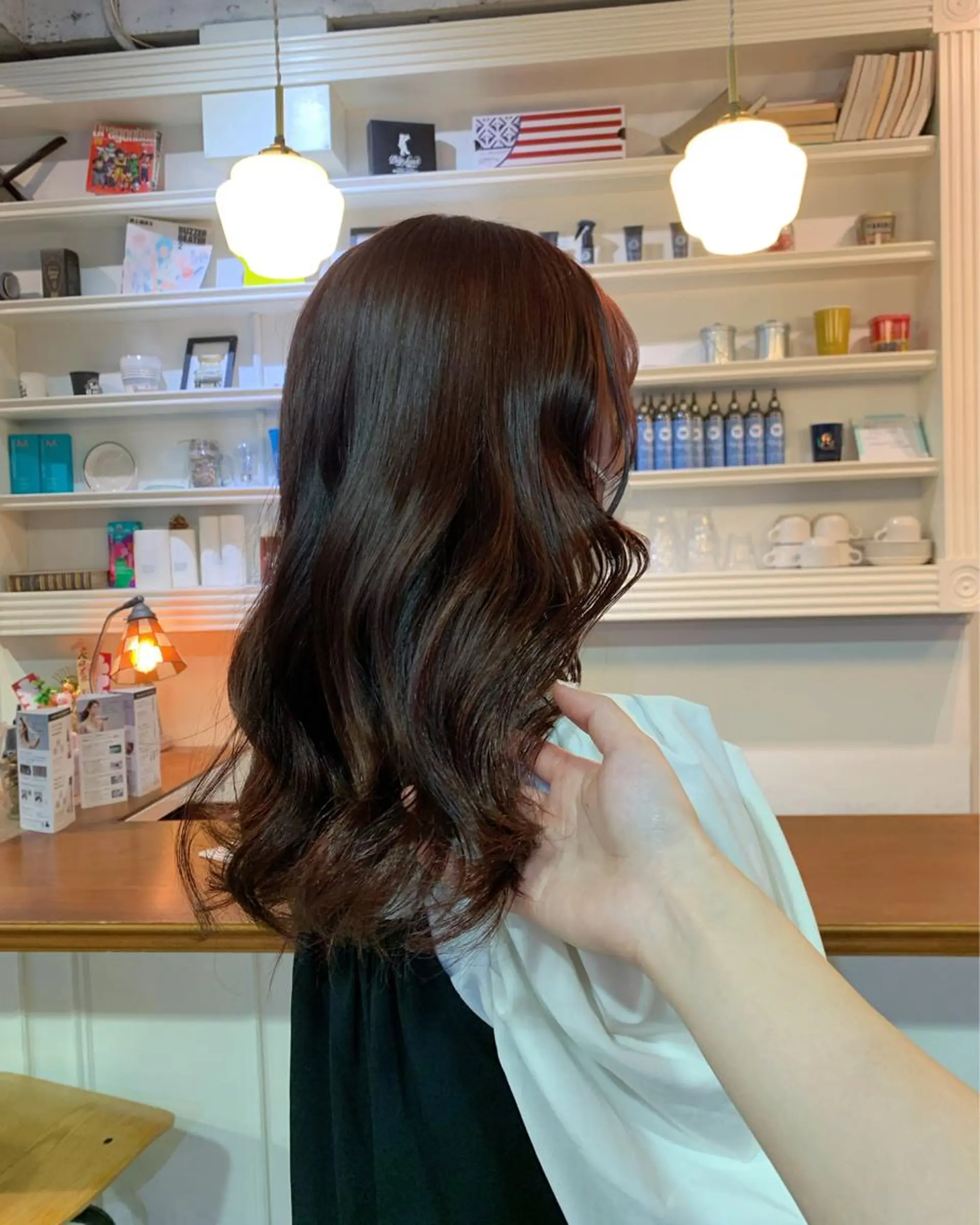 セミロング カラー ヘアアレンジ ヘアカラー トリートメント ヘッドスパ ヘアセット Juri 🌙のヘアスタイル